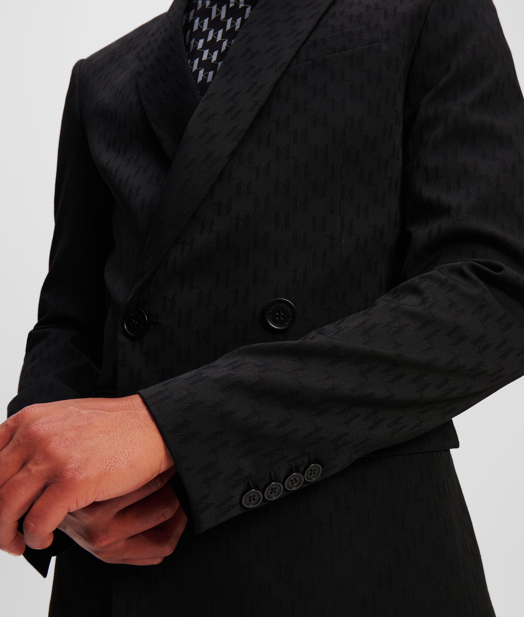 MONOGRAM DOUBLE-BREASTED BLAZER - Image 2