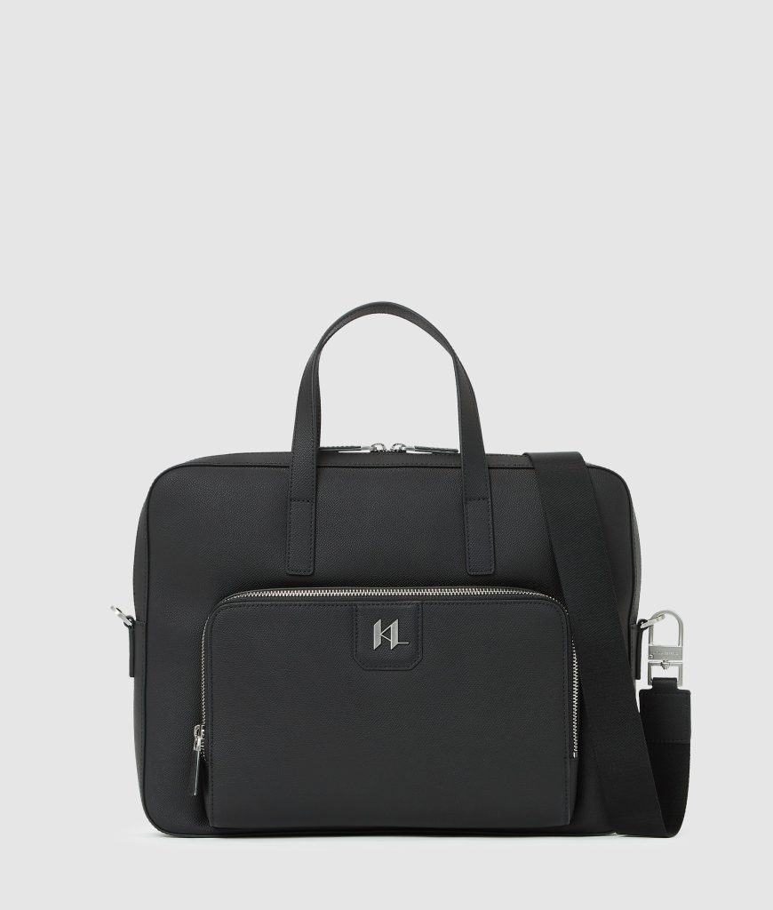 K/Monogram leather briefcase