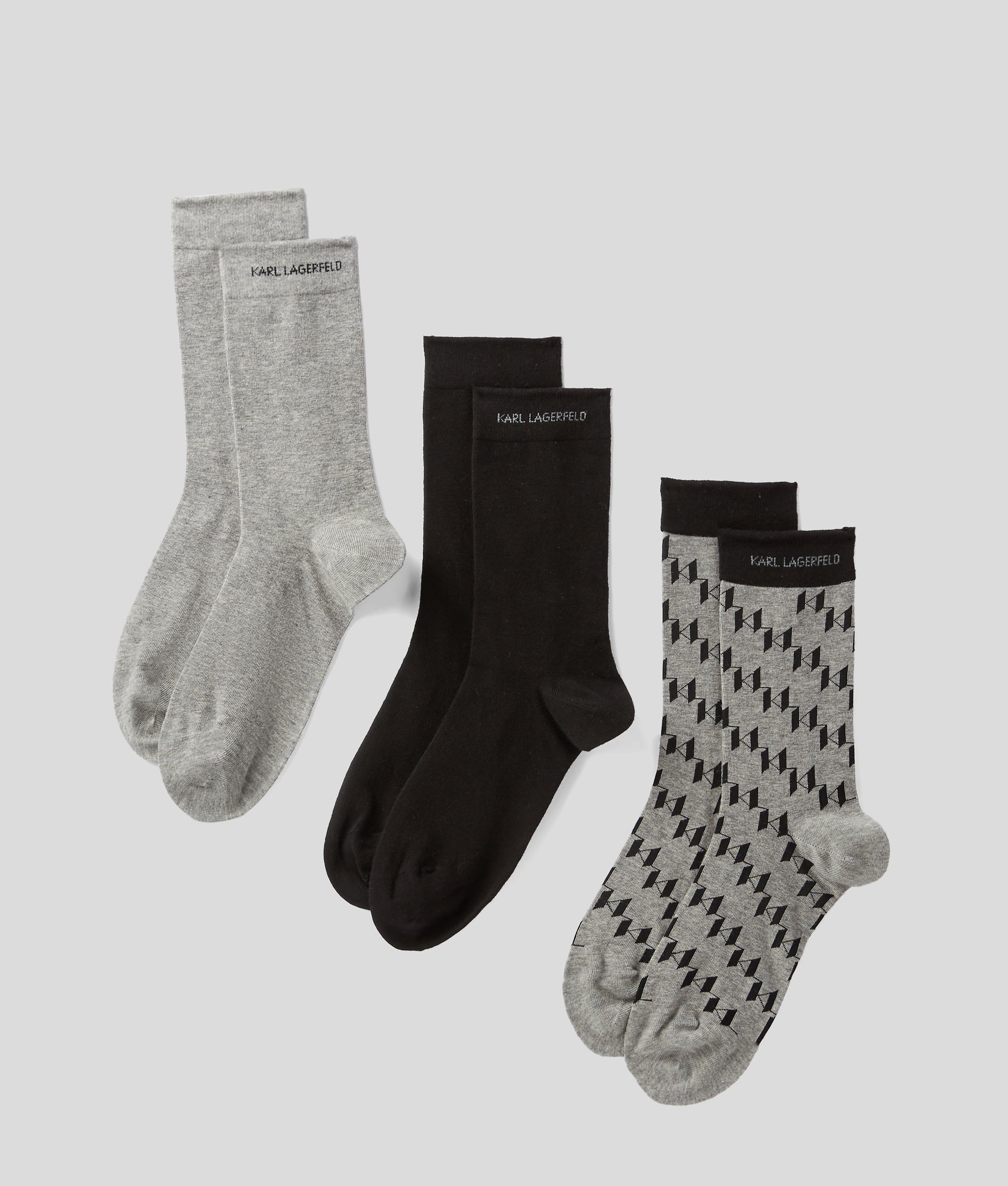 MONOGRAM SOCKS ?C 3 PACK