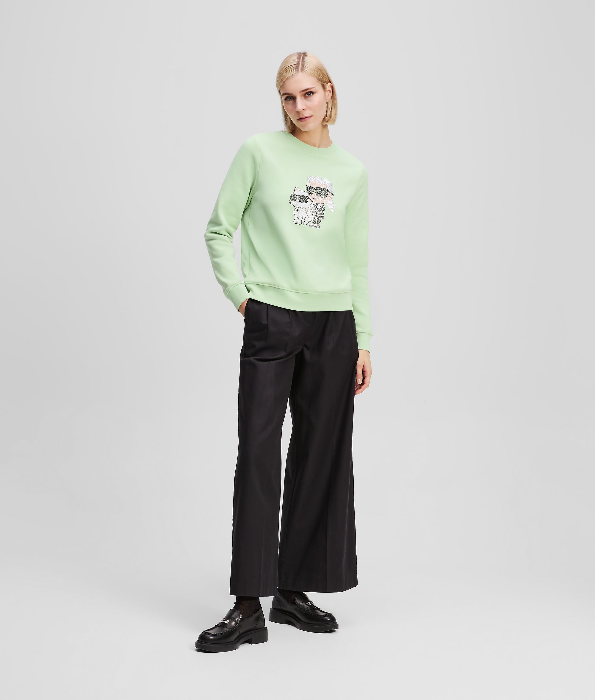 RHINESTONE IKON KARL & CHOUPETTE SWEATSHIRT - Image 4