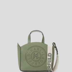 K/CIRCLE PERFORATED SMALL TOTE BAG