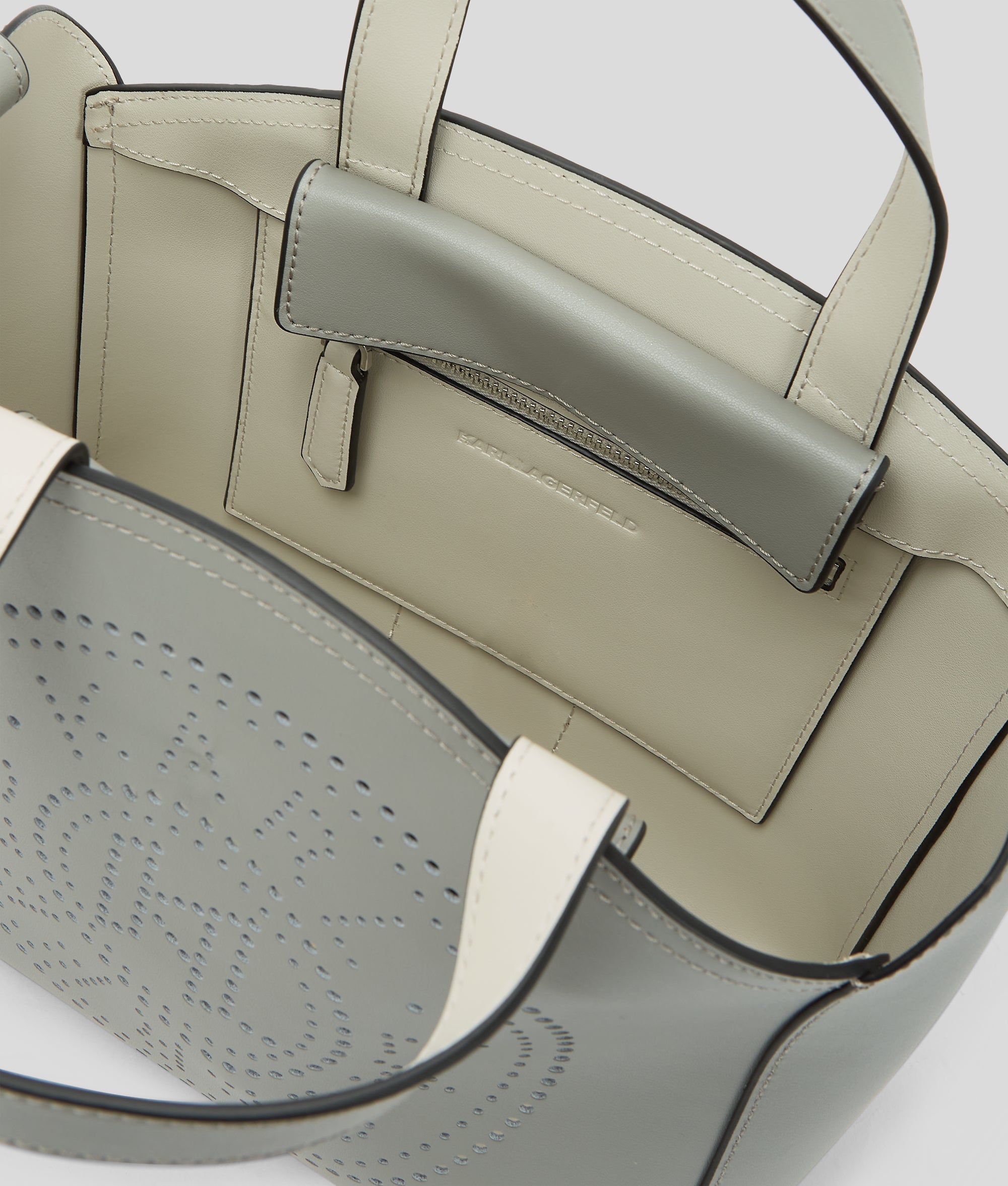 K/CIRCLE PERFORATED SMALL TOTE BAG - Image 5