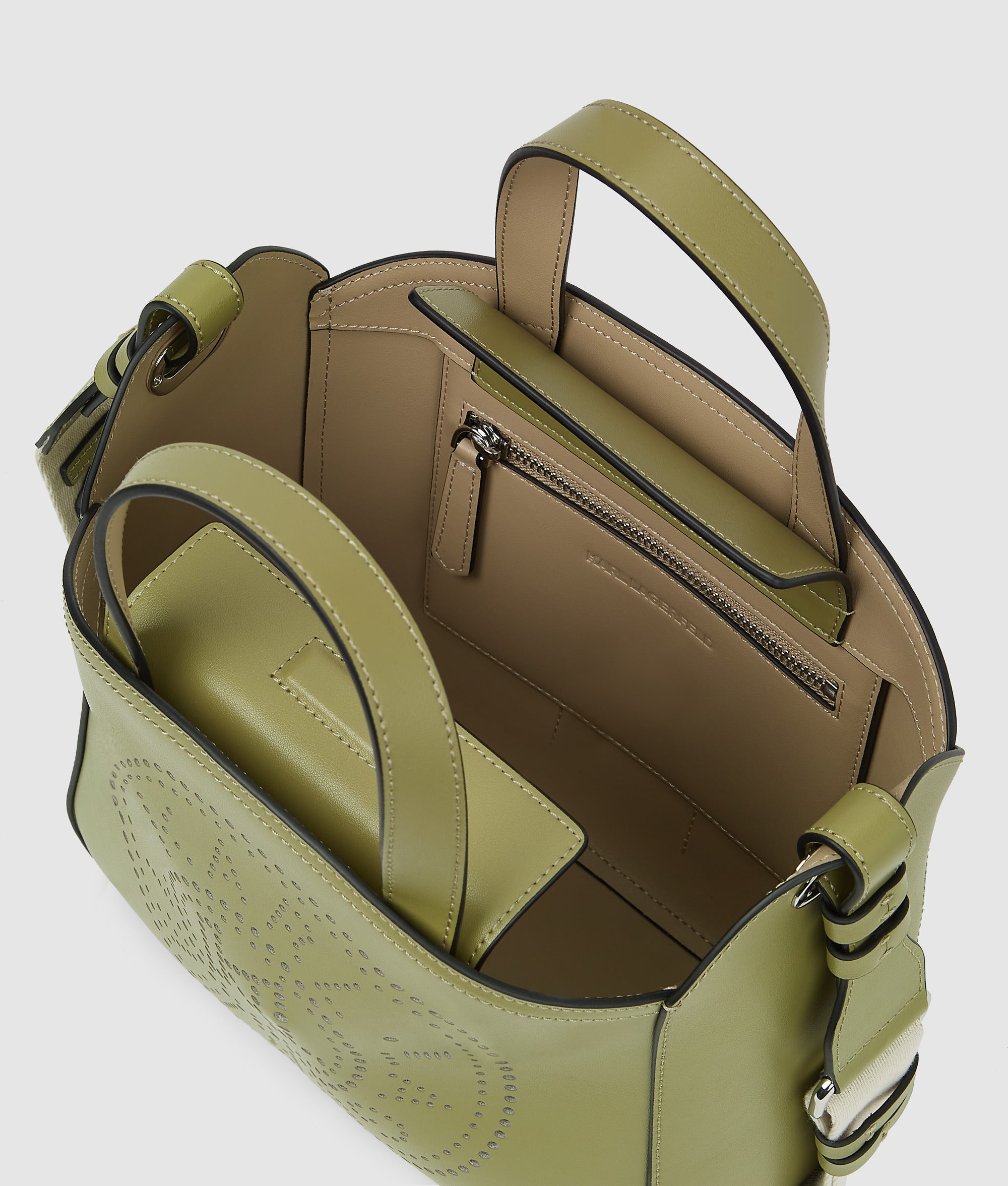 K/CIRCLE PERFORATED SMALL TOTE BAG - Image 5