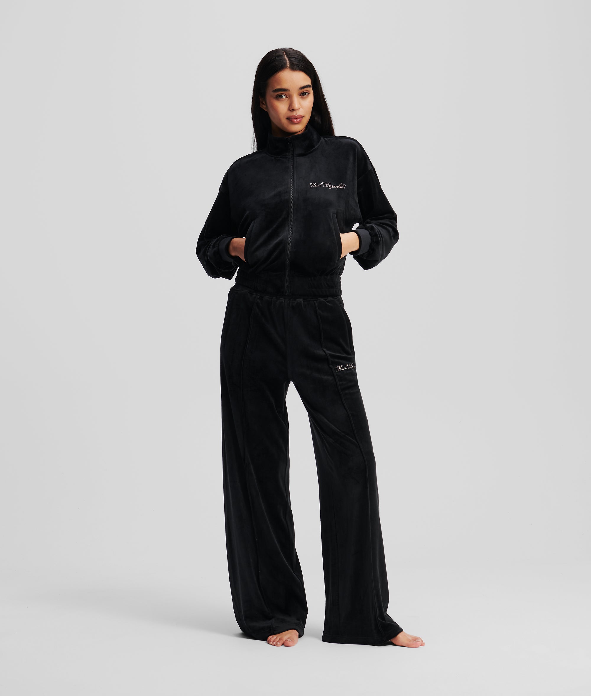 HOTEL KARL VELOUR ZIP-UP SWEATSHIRT - Image 5