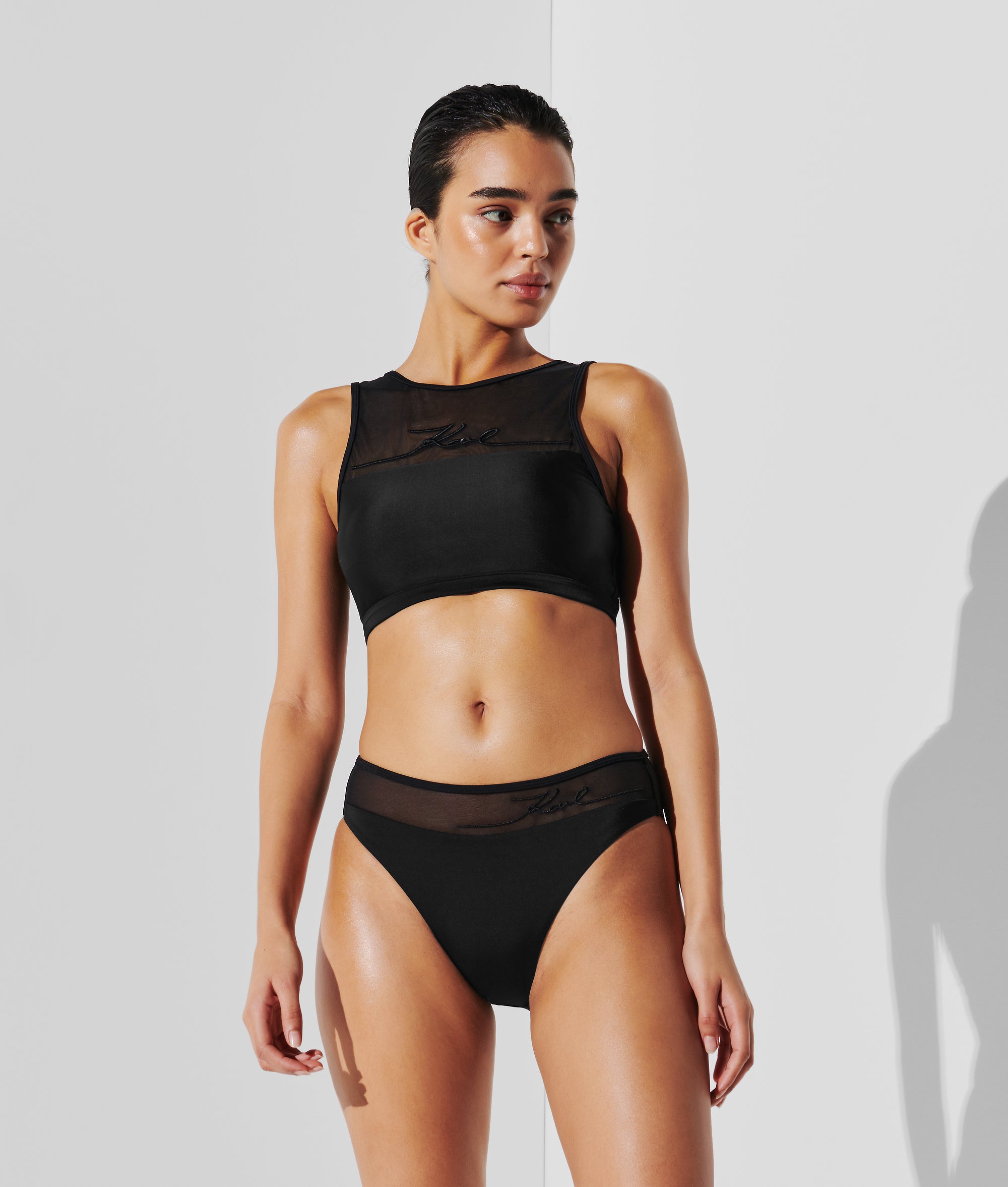 K/SIGNATURE HIGH-WAIST BIKINI BOTTOMS - Image 2