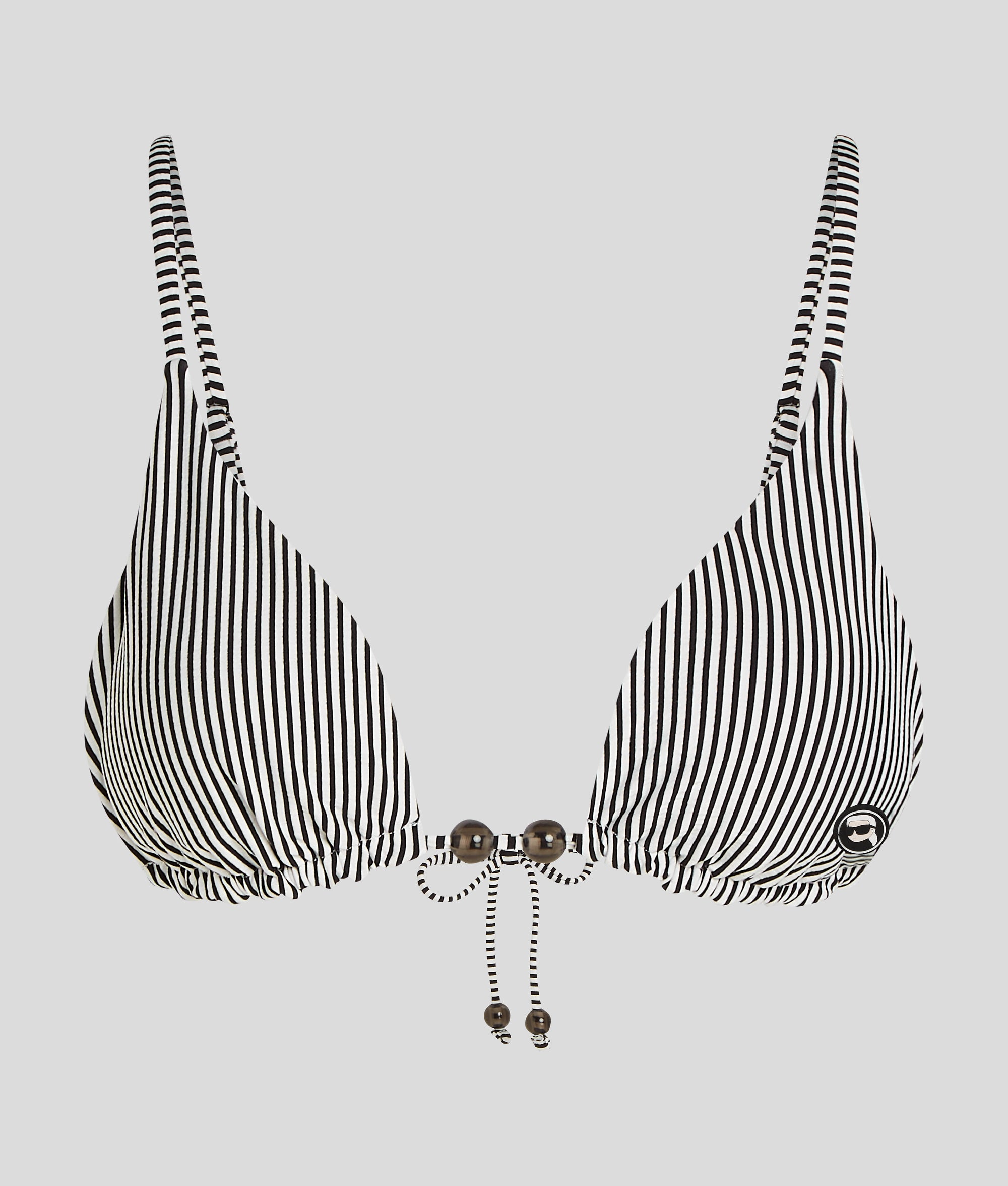 IKON STRIPED TRIANGLE BIKINI TOP - Image 4