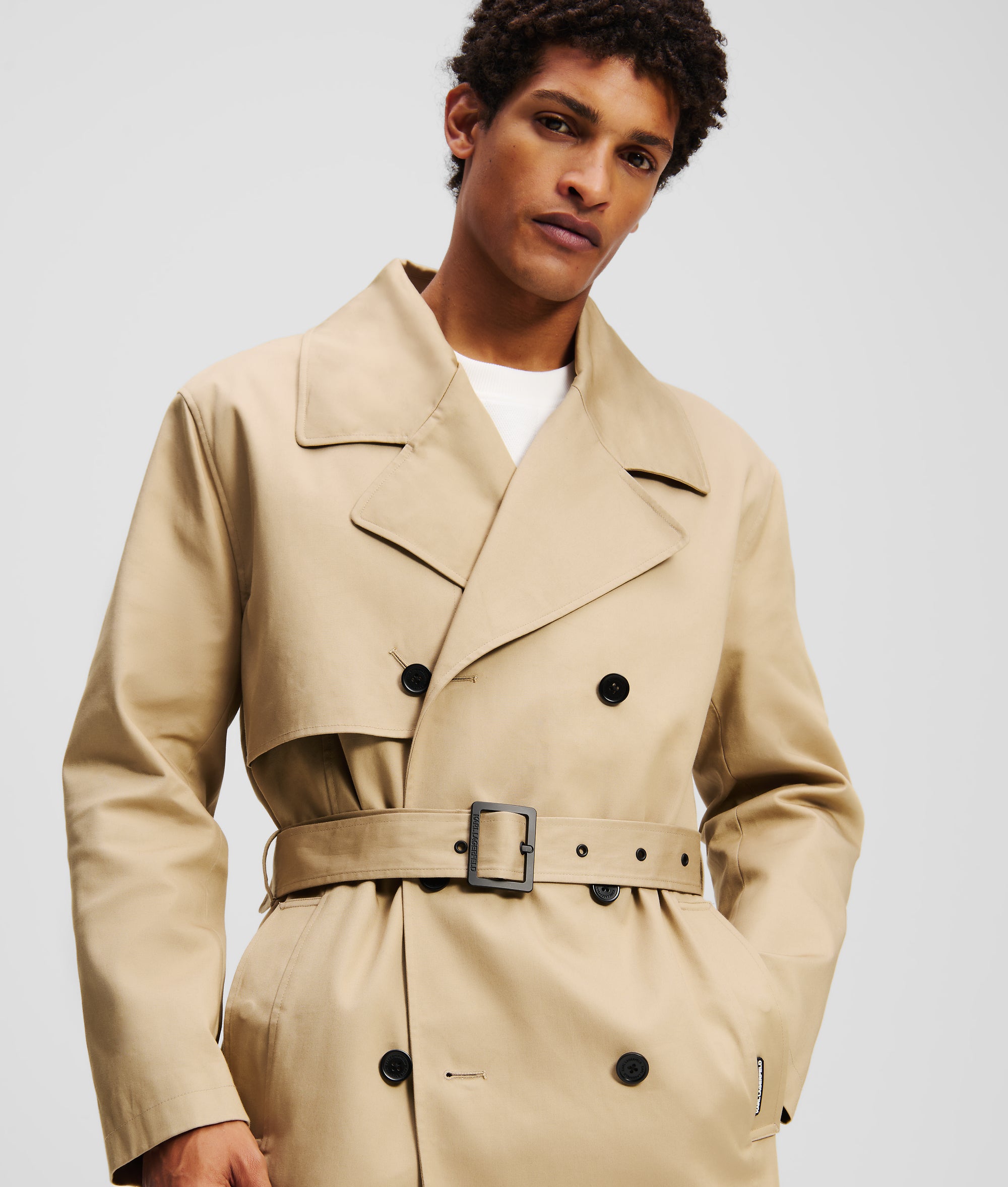 HOODED TRENCH COAT