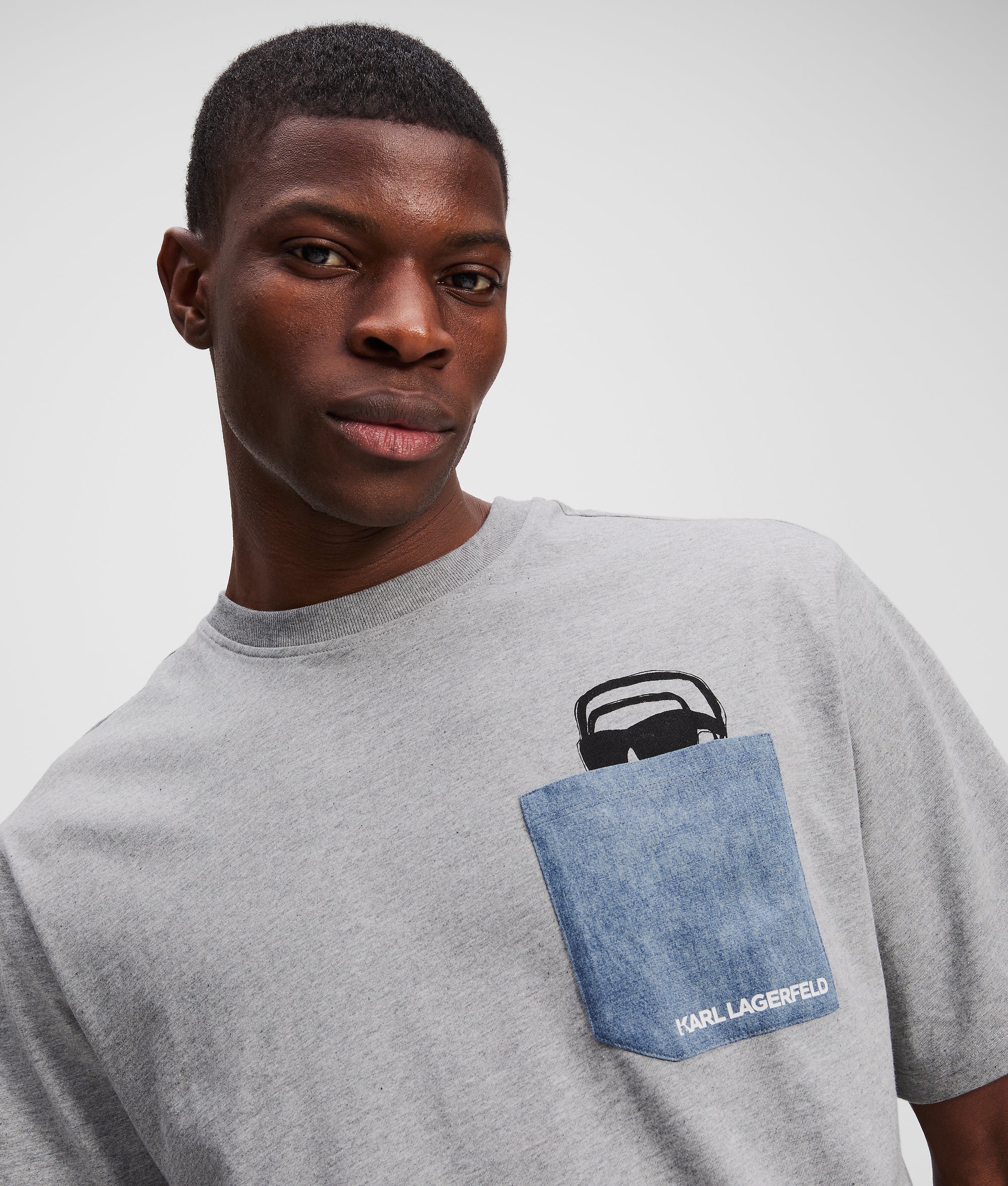 IKON DENIM POCKET T-SHIRT - Image 2