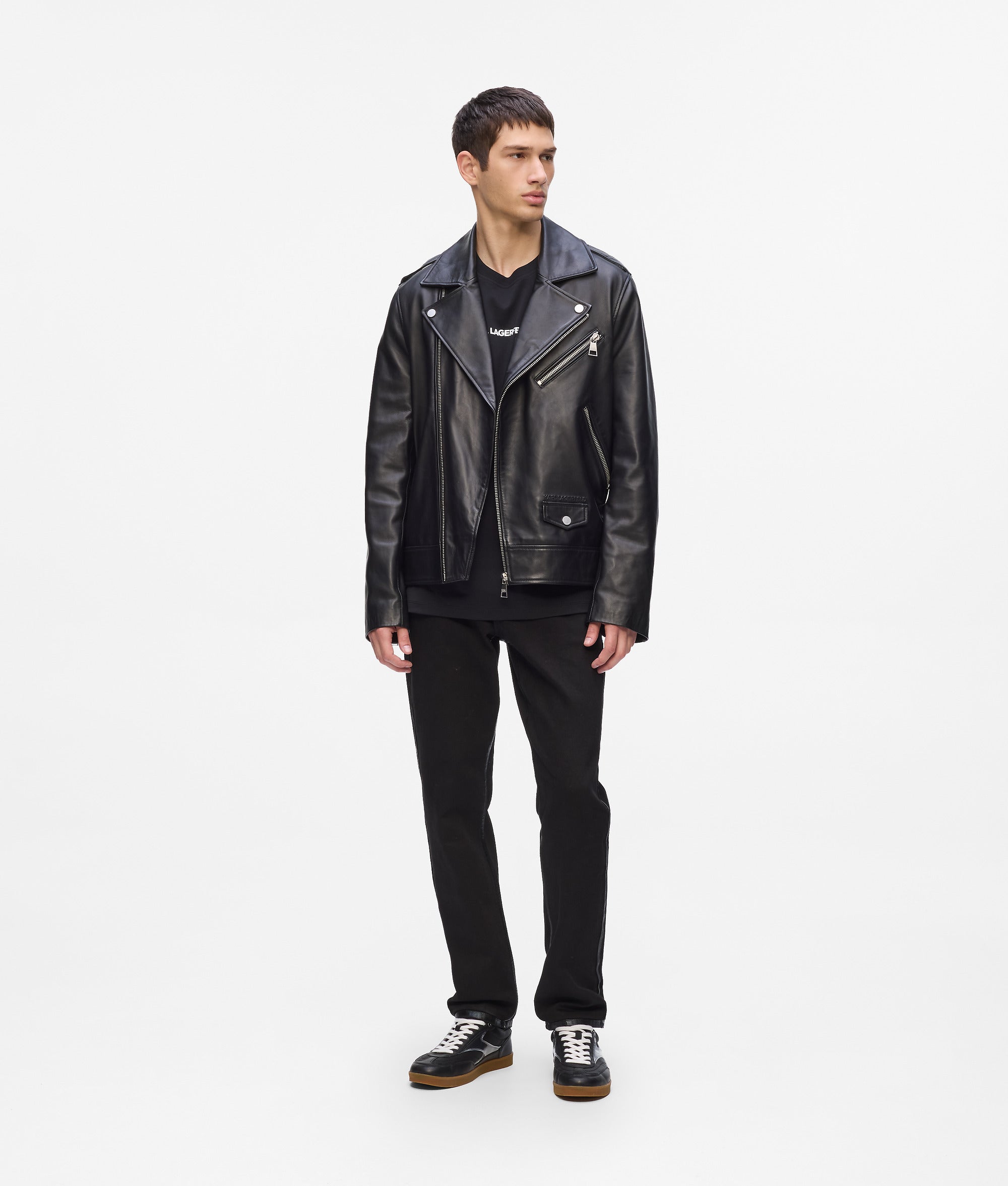 KARL ESSENTIAL LEATHER JACKET - Image 5