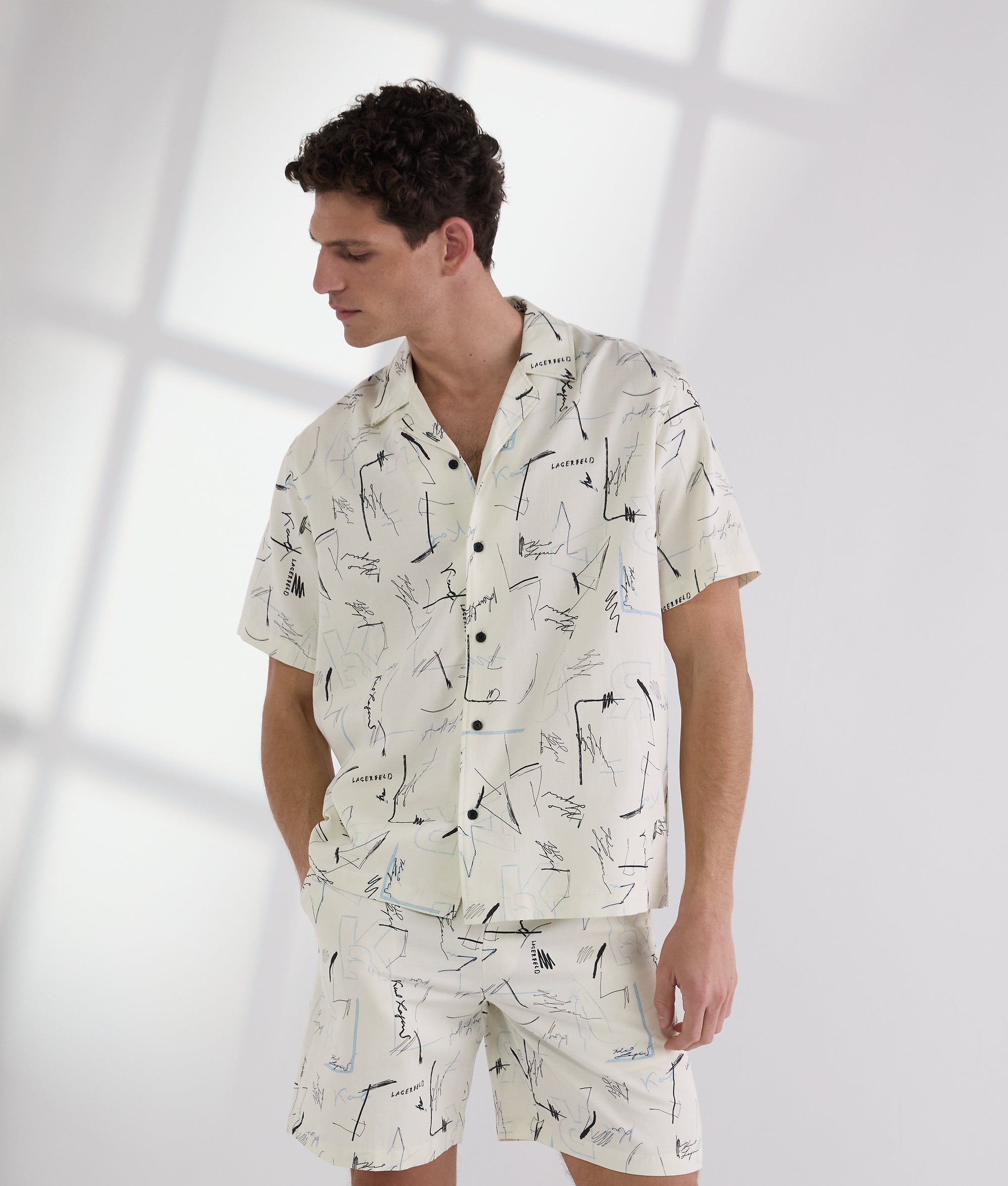 ALL-OVER-PRINT BOWLING SHIRT