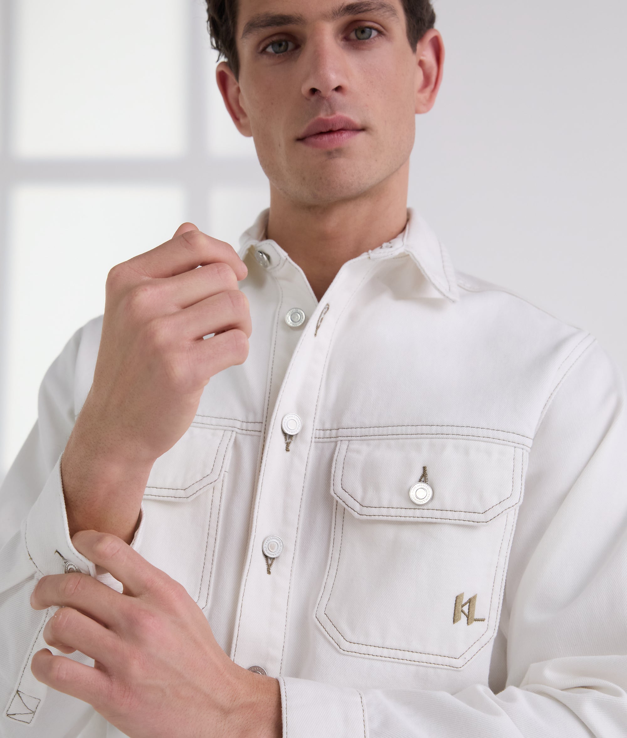 CONTRAST STITCH SHIRT - Image 3