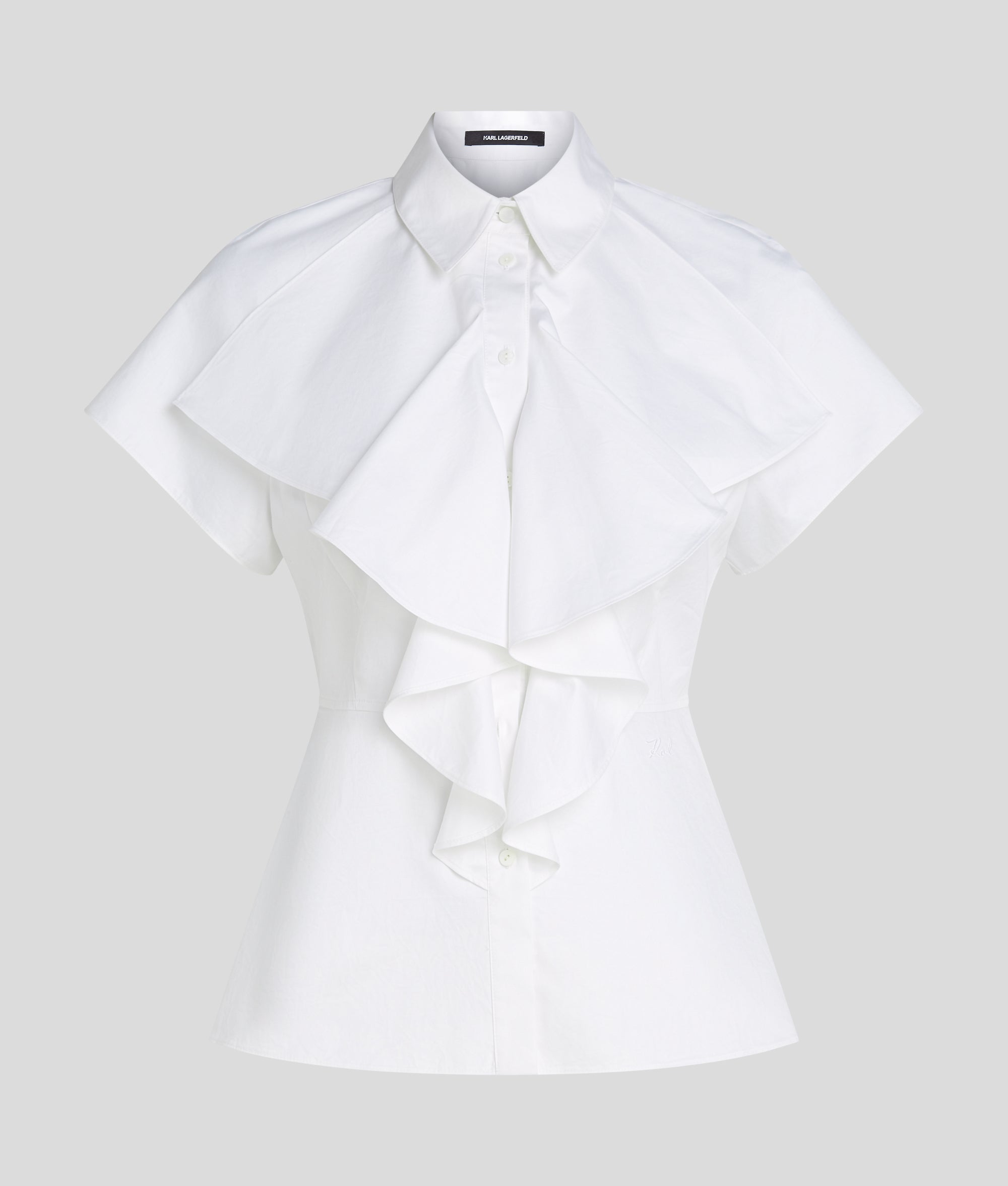 SHORT-SLEEVED RUFFLE SHIRT - Image 5