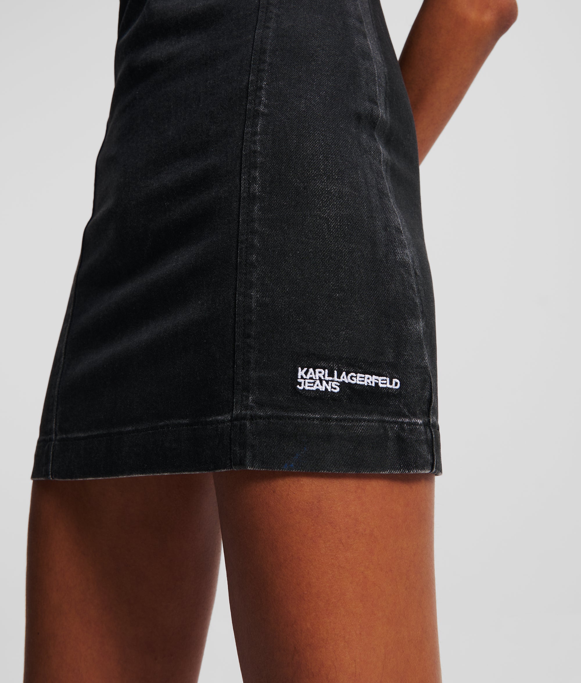 COATED DENIM DRESS - Image 2