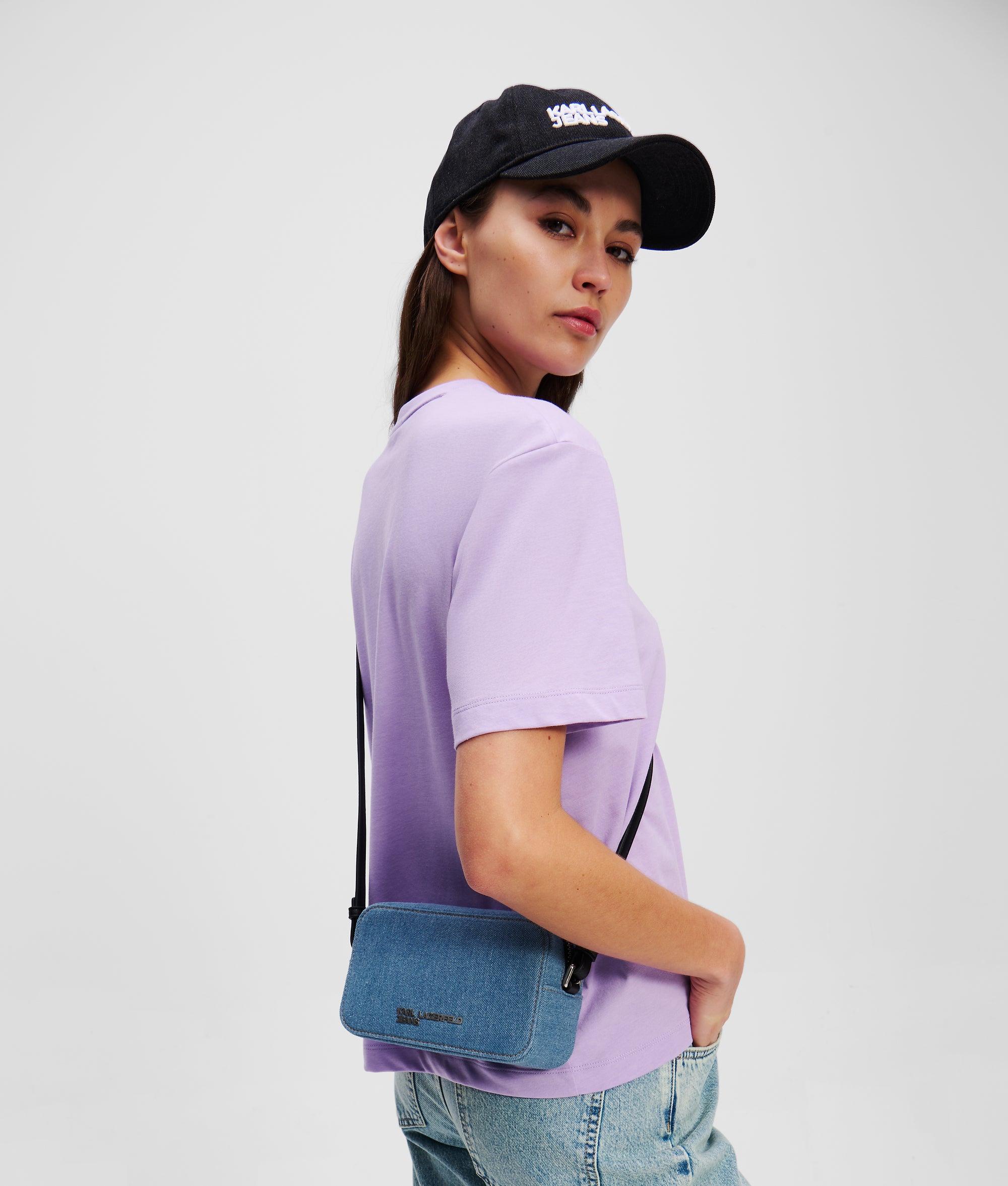 METAL LOGO DENIM CAMERA BAG - Image 2