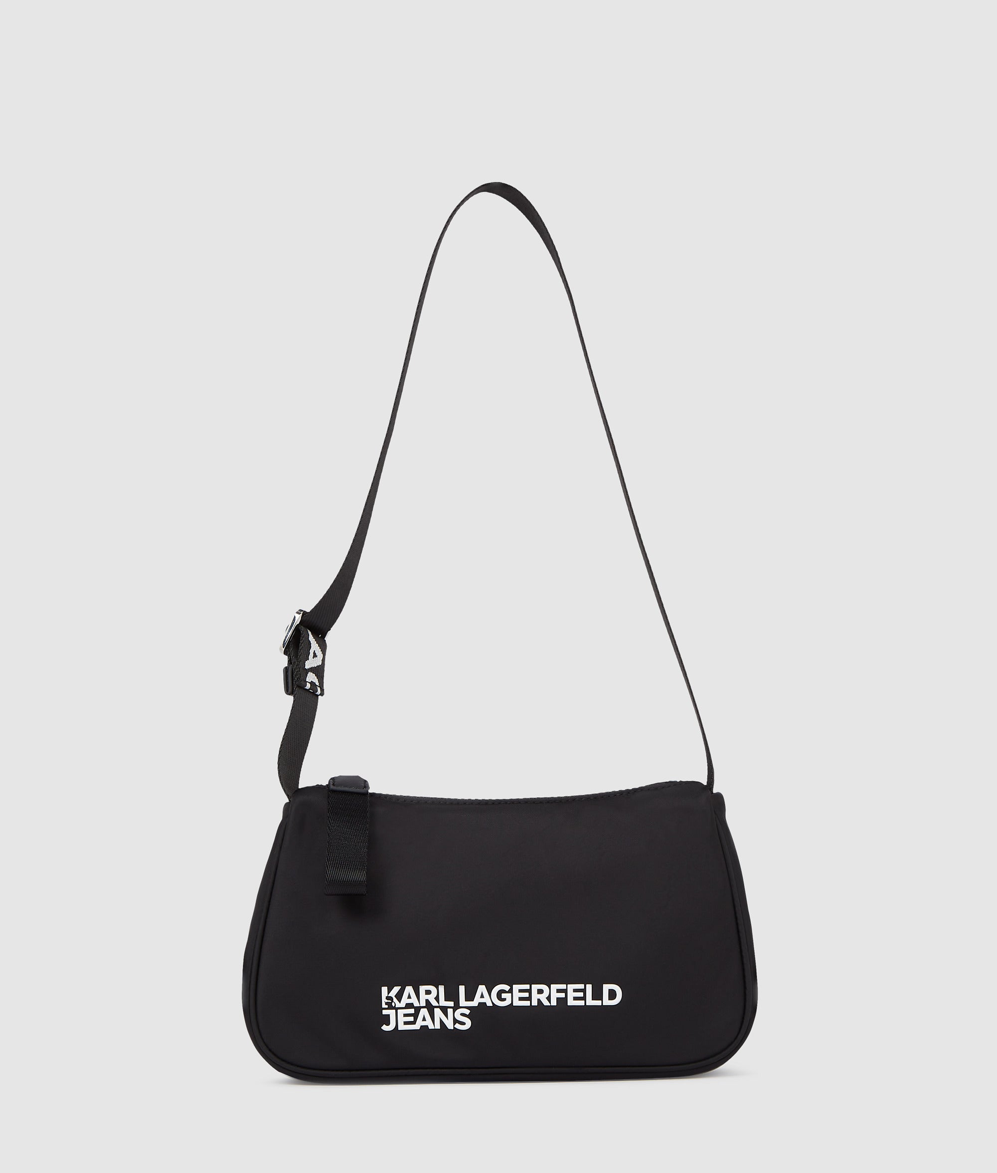 Logo nylon shoulder bag