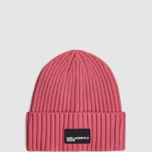 Logo patch beanie