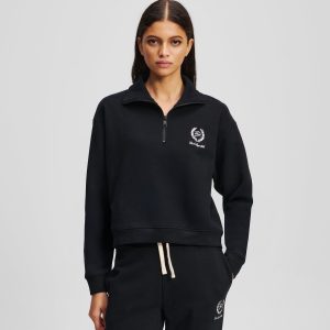 HOTEL KARL LOUNGEWEAR HALF-ZIP SWEATSHIRT