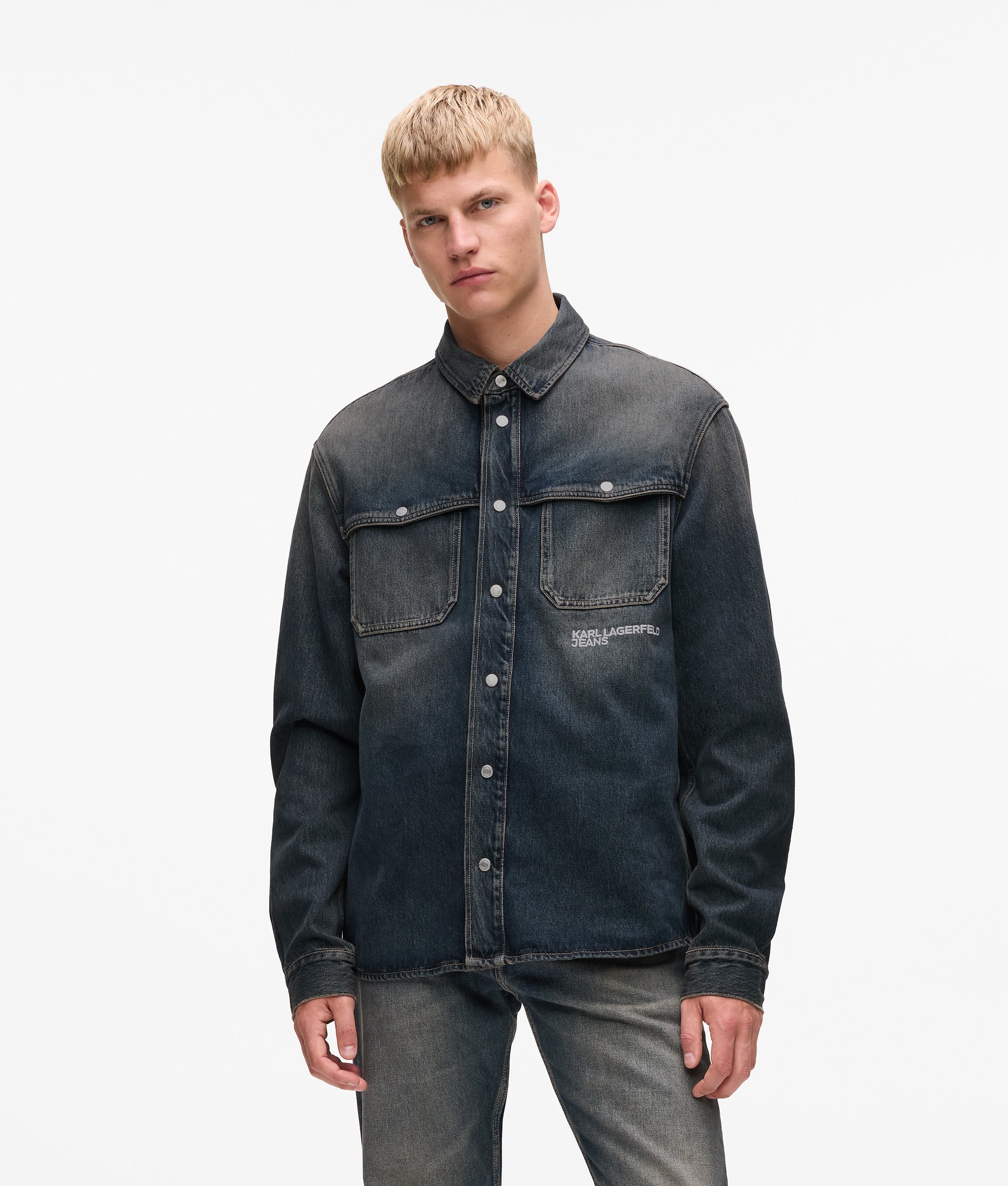 Relaxed denim shirt