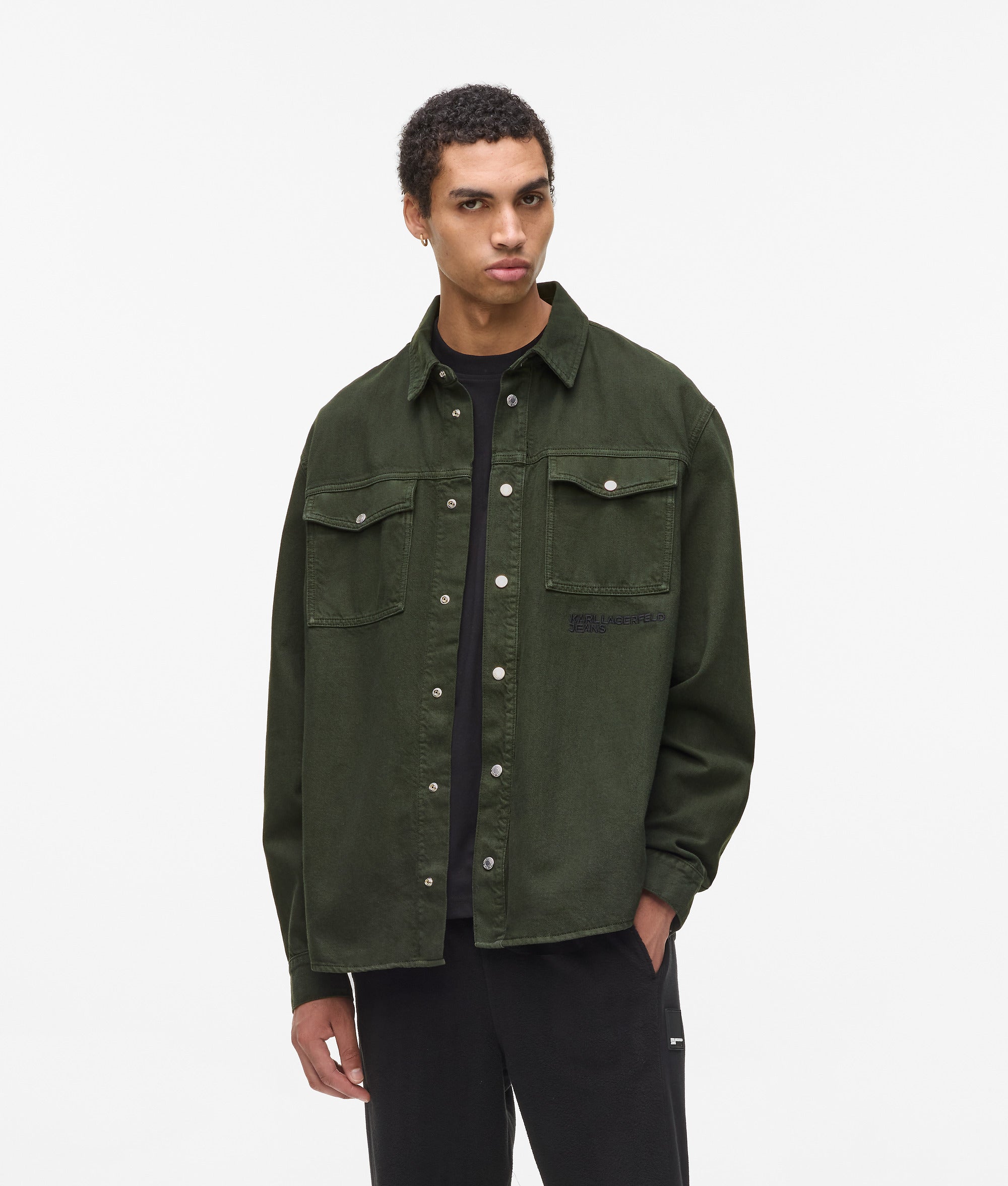 Twill overshirt