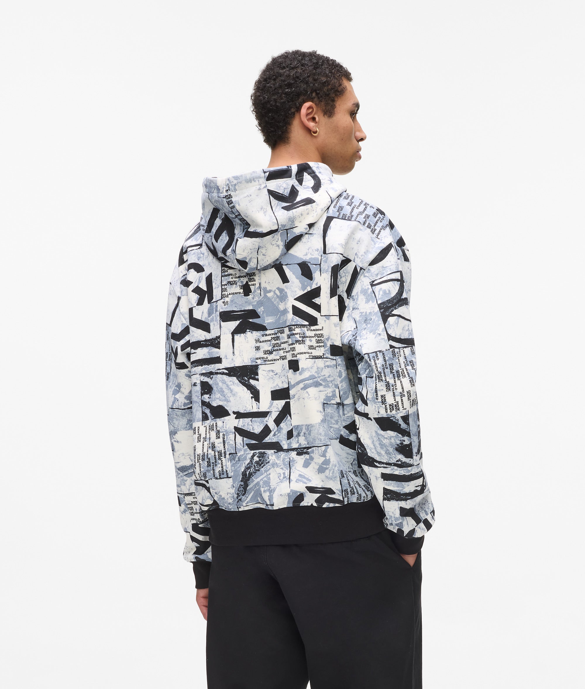 Relaxed all-over Monogram hoodie - Image 2