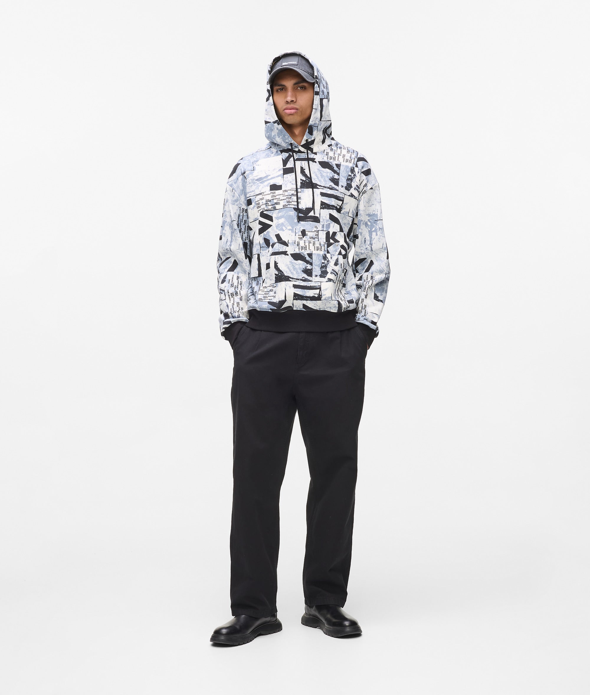 Relaxed all-over Monogram hoodie - Image 4