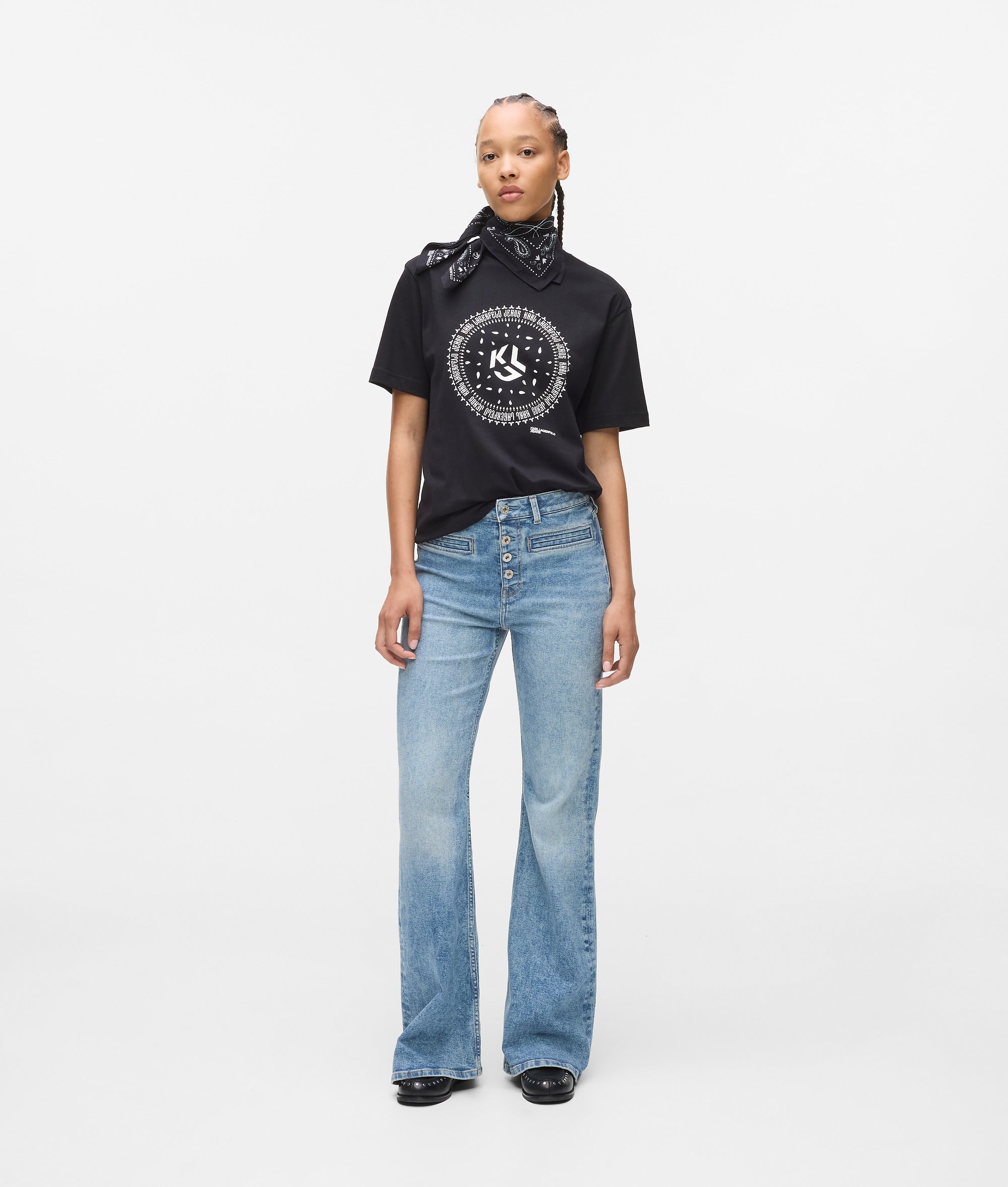 High-rise flared jeans - Image 4