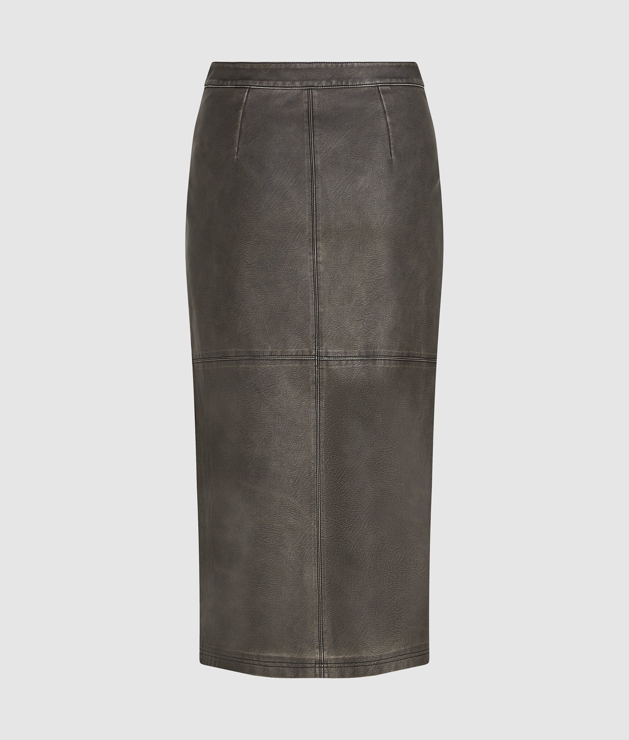 Midi faux-leather skirt - Image 6