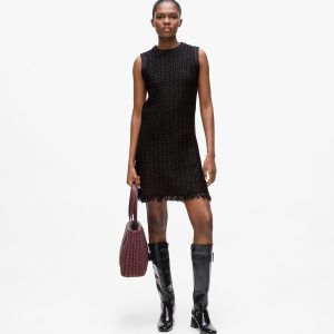 Textured knit dress