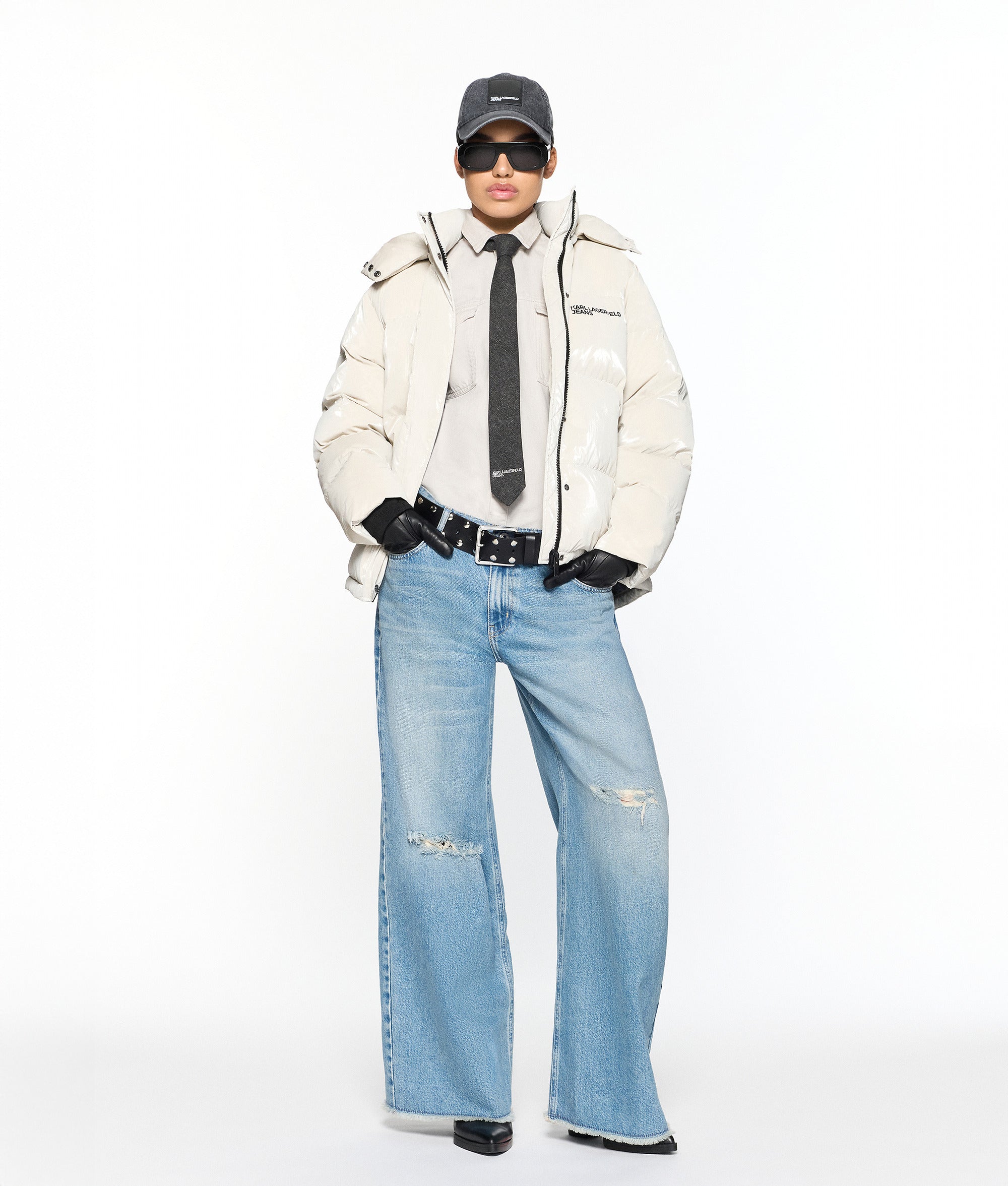 Pearlised puffer jacket - Image 8