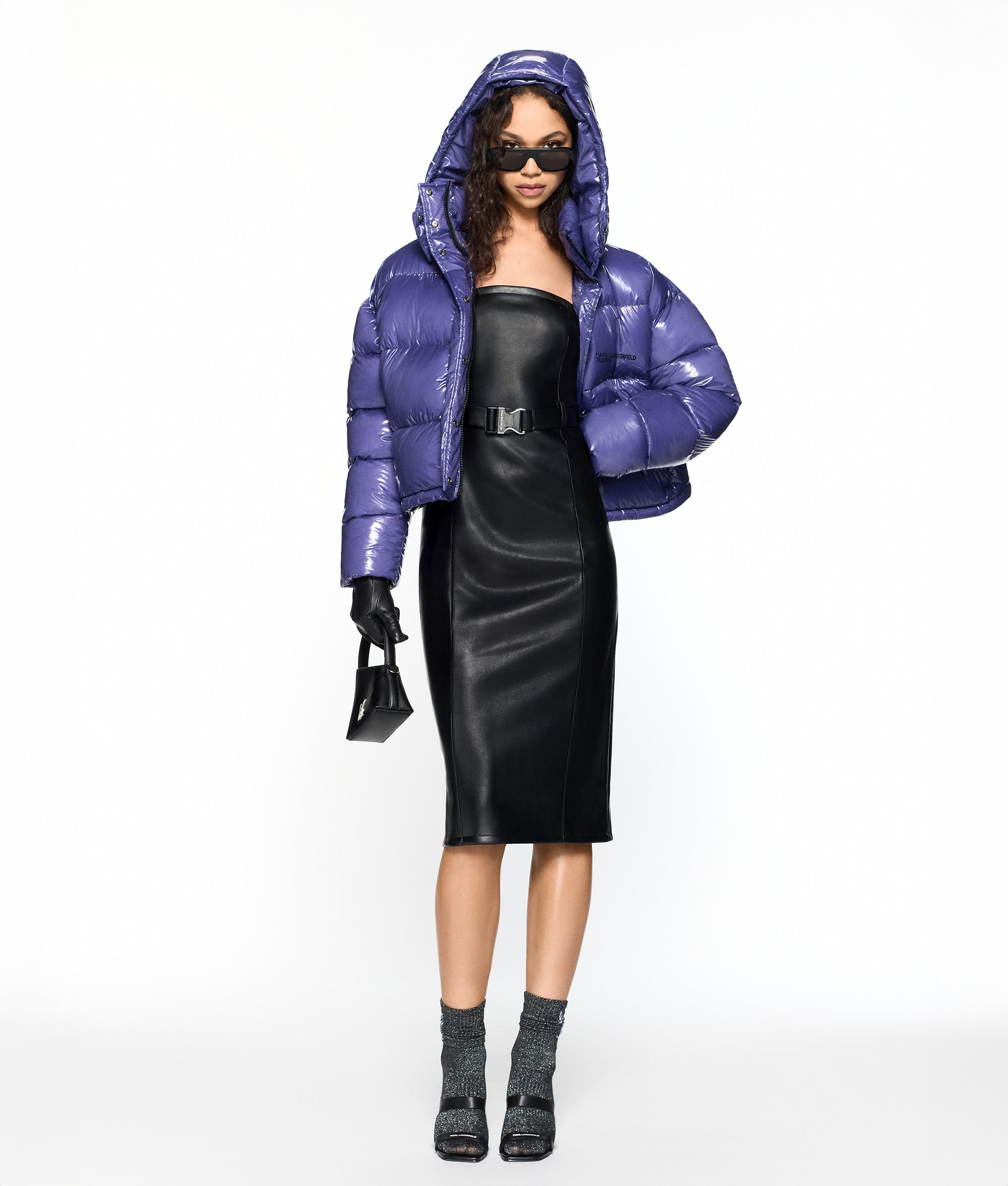 Shiny boxy puffer jacket - Image 8