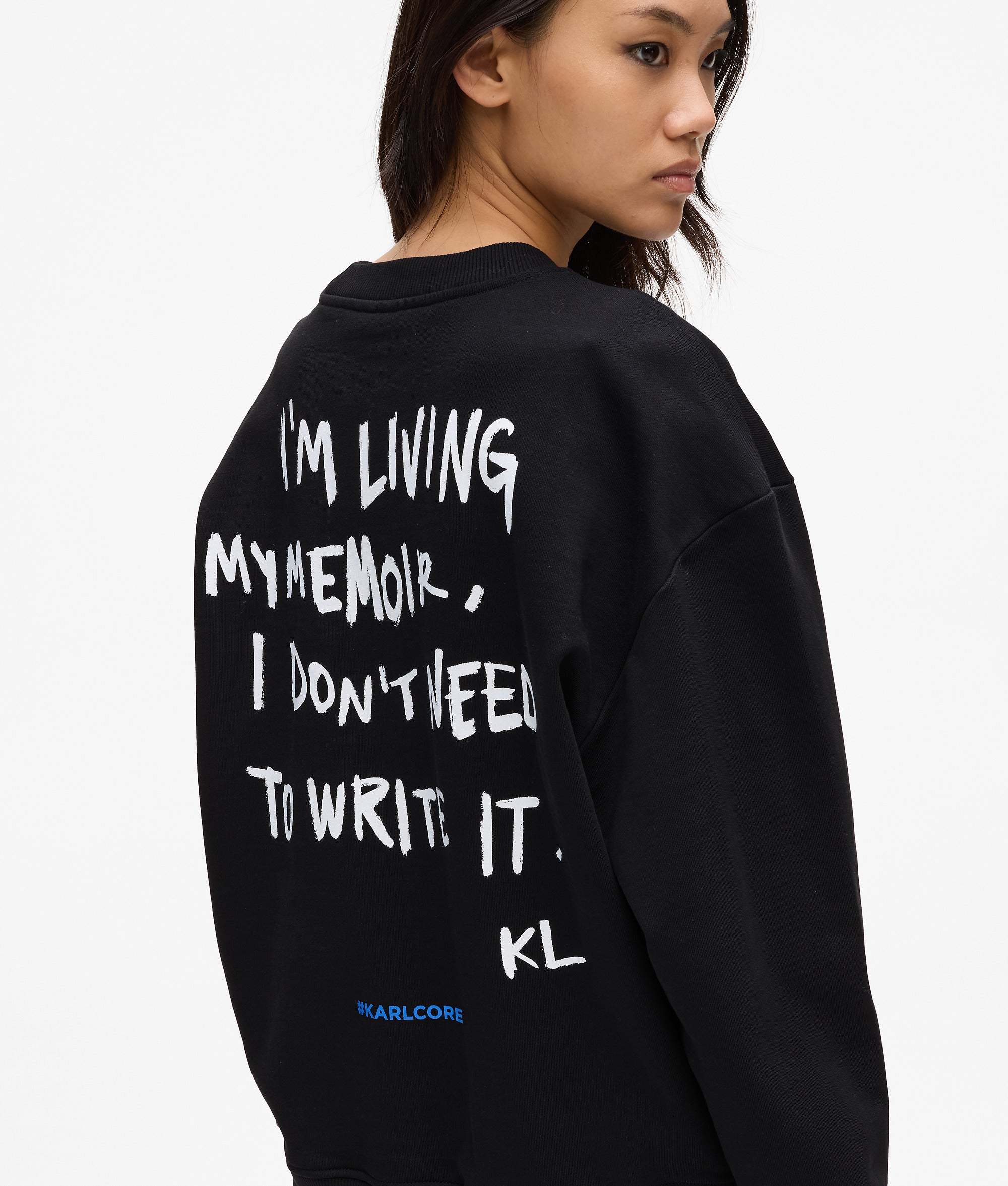 Relaxed Karl quote sweatshirt