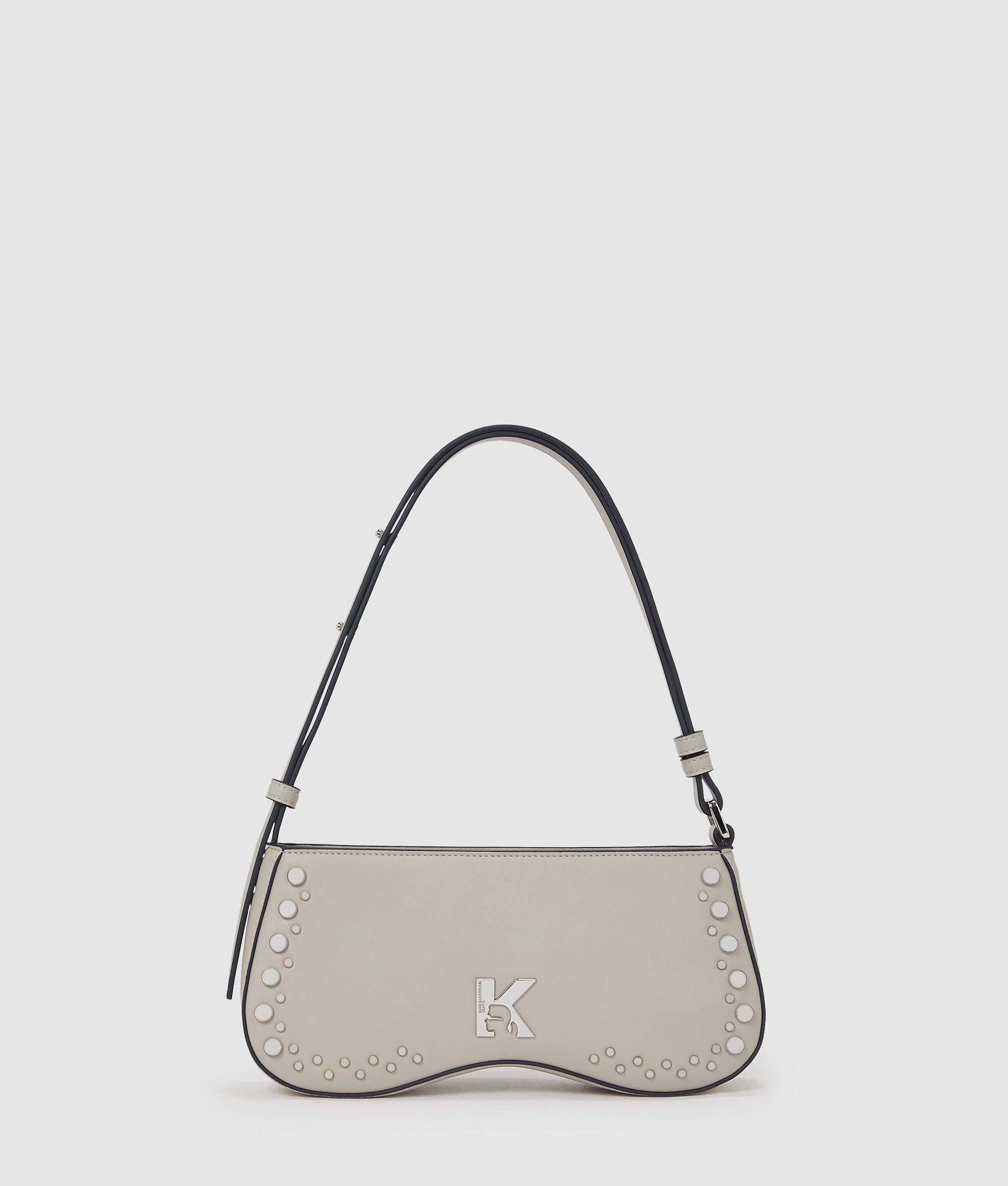 Sunglasses studded shoulder bag