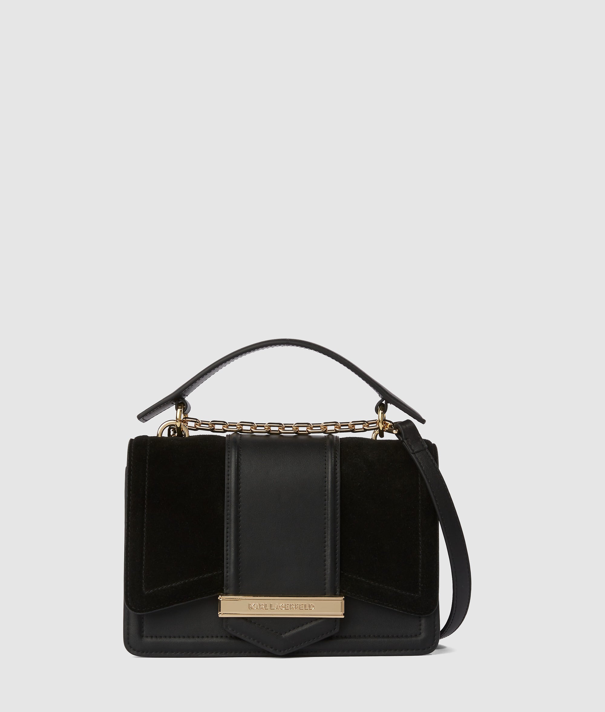 K/Nova suede shoulder bag