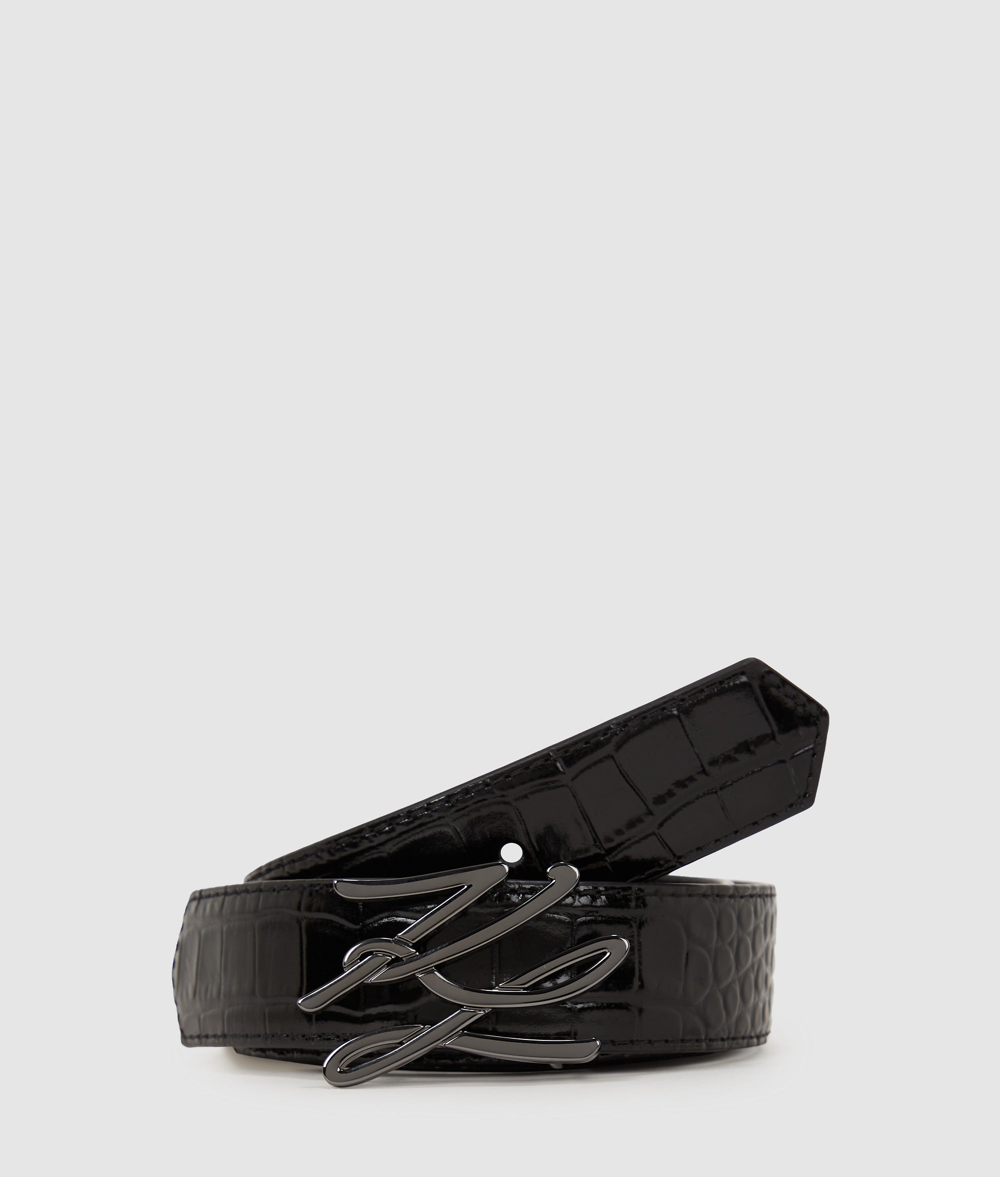 K/Autograph croc-effect belt