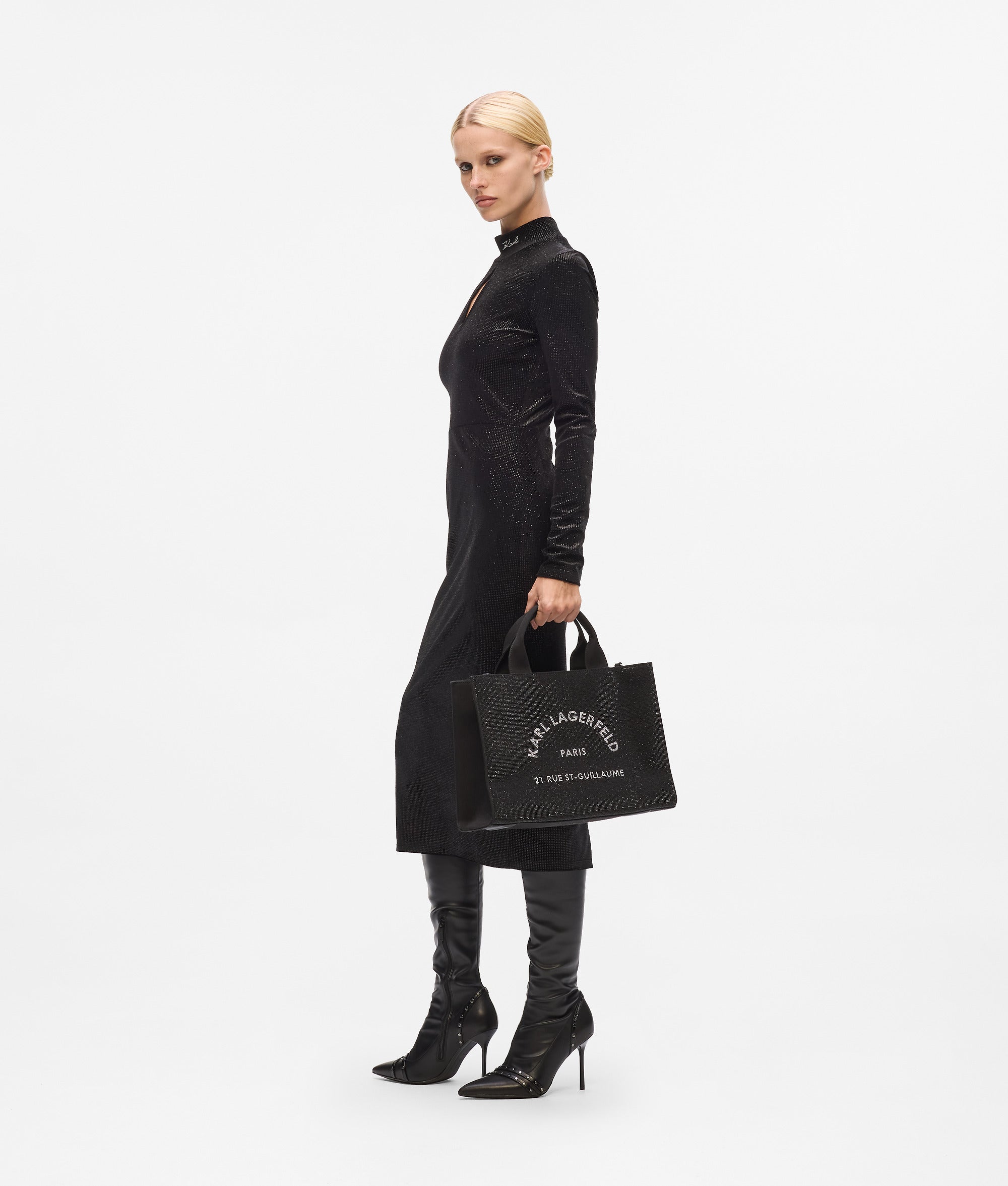 Rue St-Guillaume rhinestone tote bag - Image 2