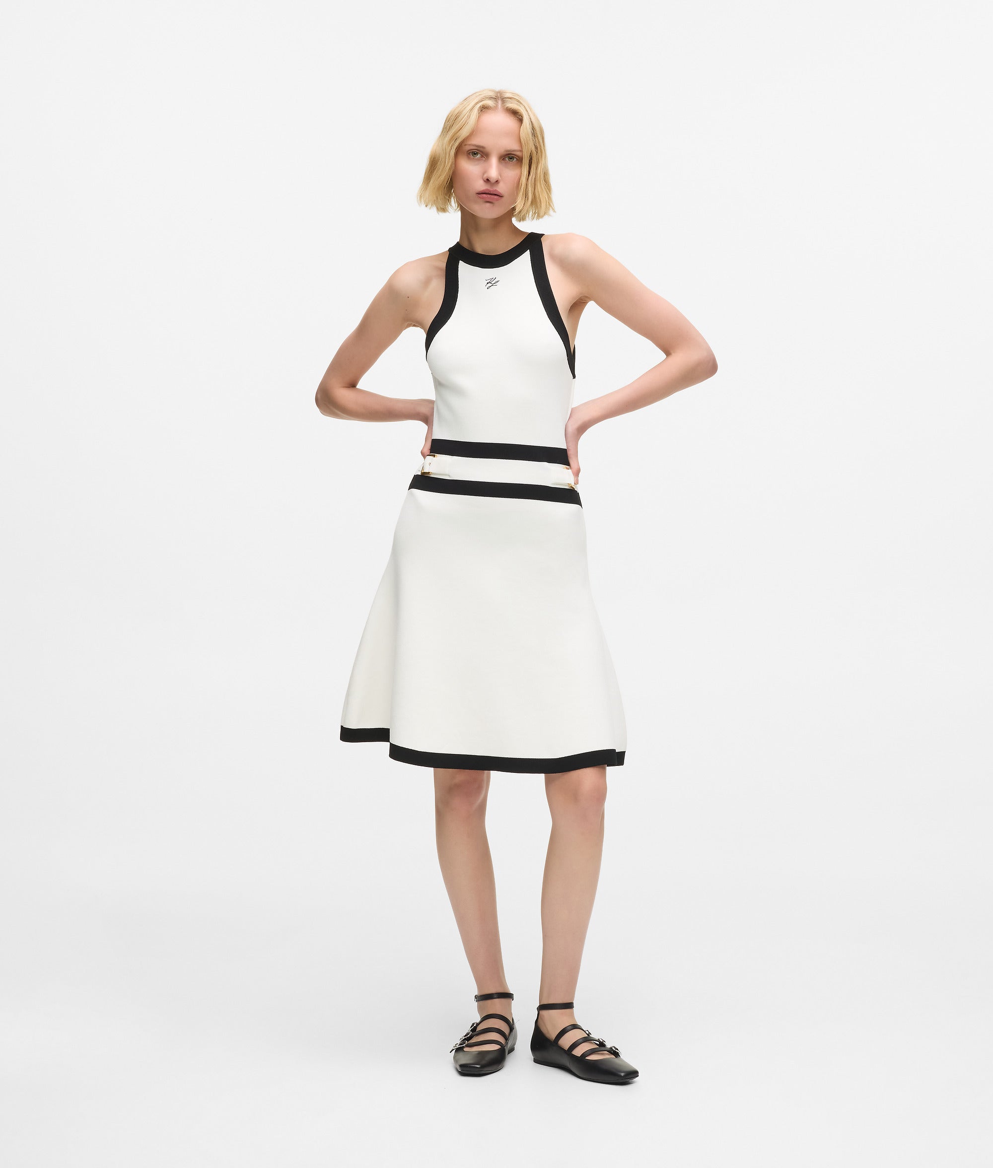 Karl DNA belted knit dress - Image 4