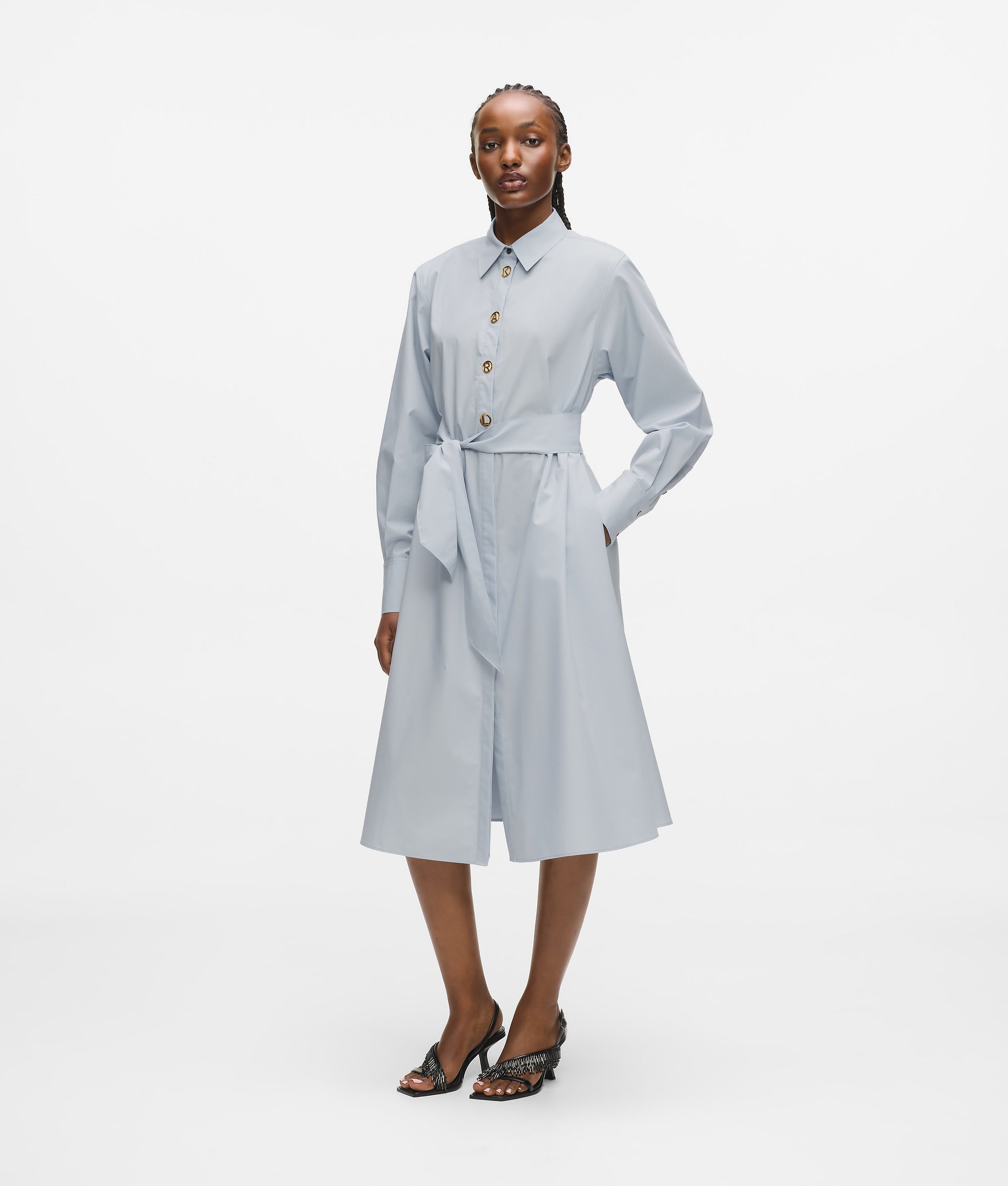 Karl letters shirt dress - Image 4