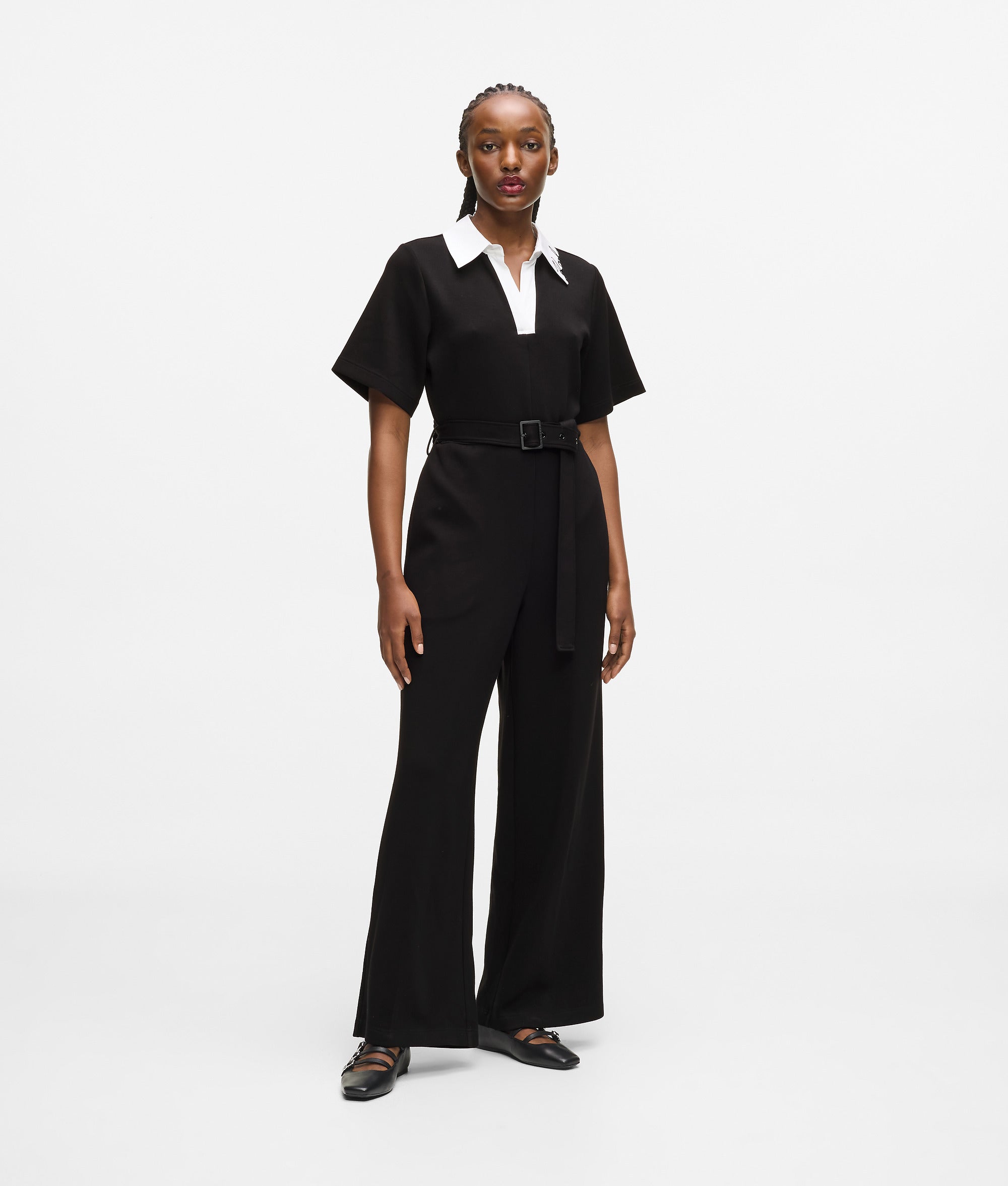 Signature collar jumpsuit