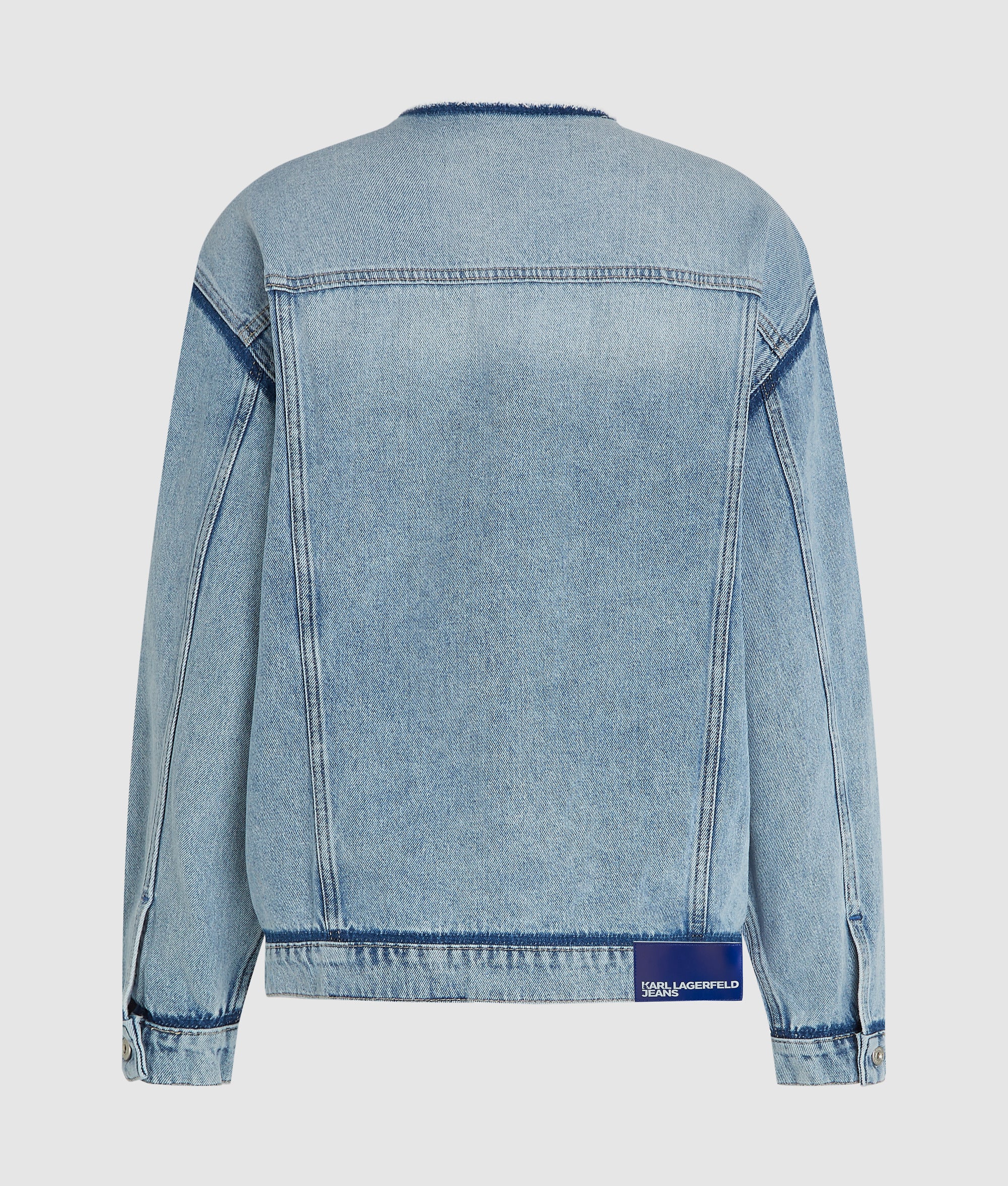Collarless denim jacket - Image 6
