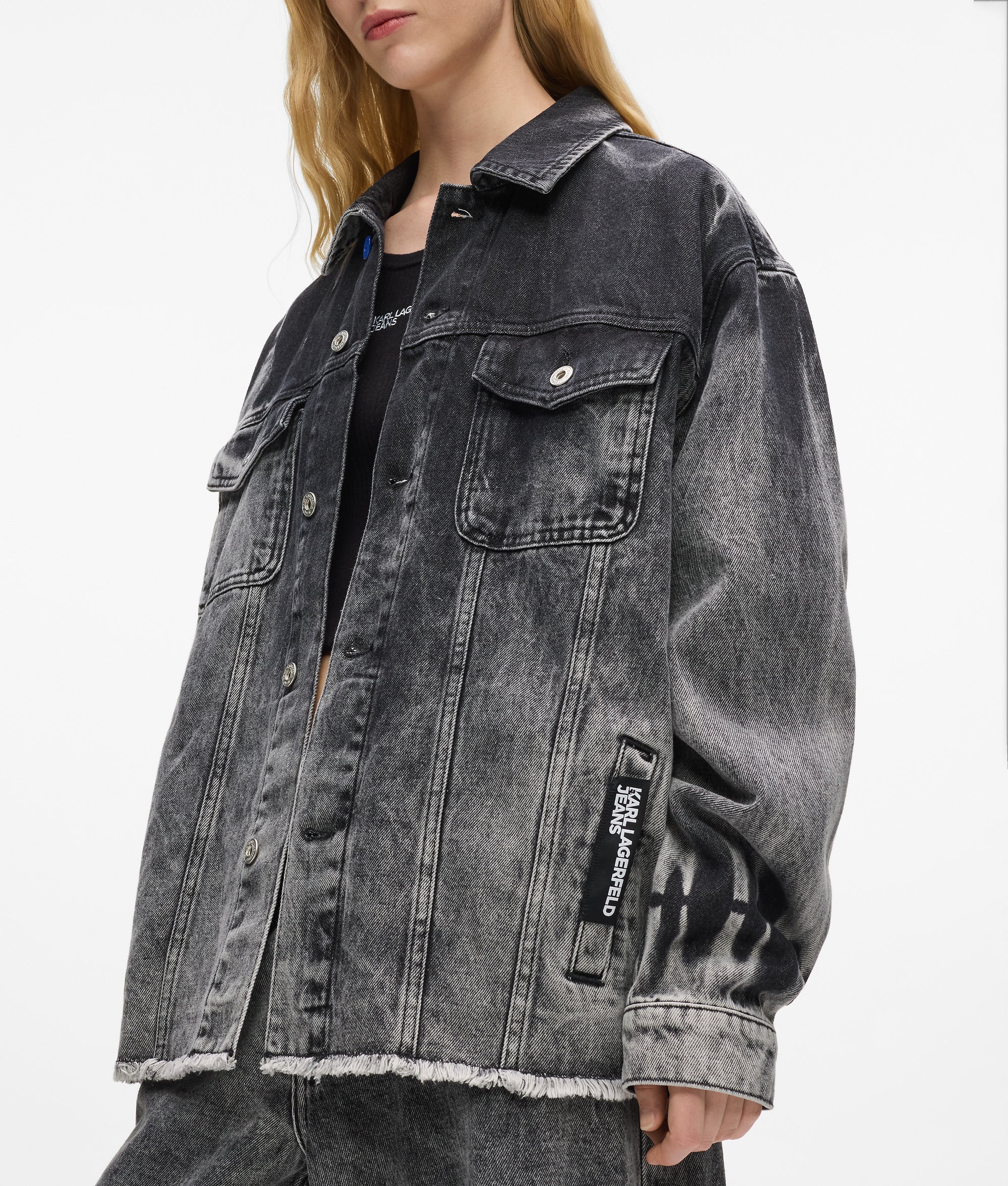 Bleached denim jacket - Image 2