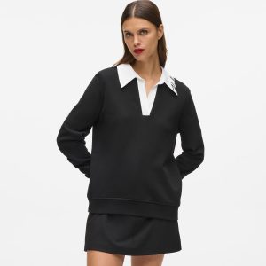 Signature collar sweatshirt