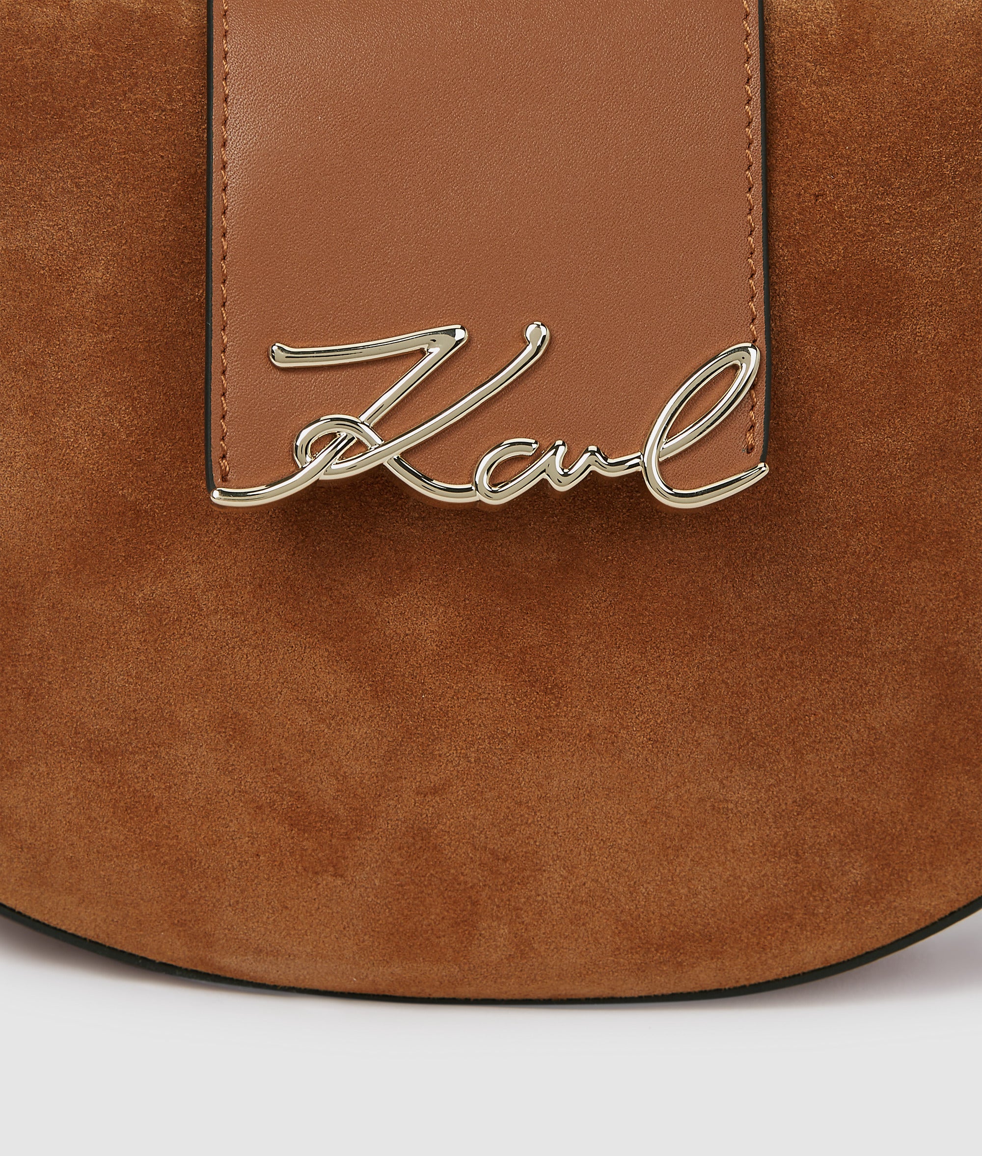 K/Signature suede moon bag - Image 3
