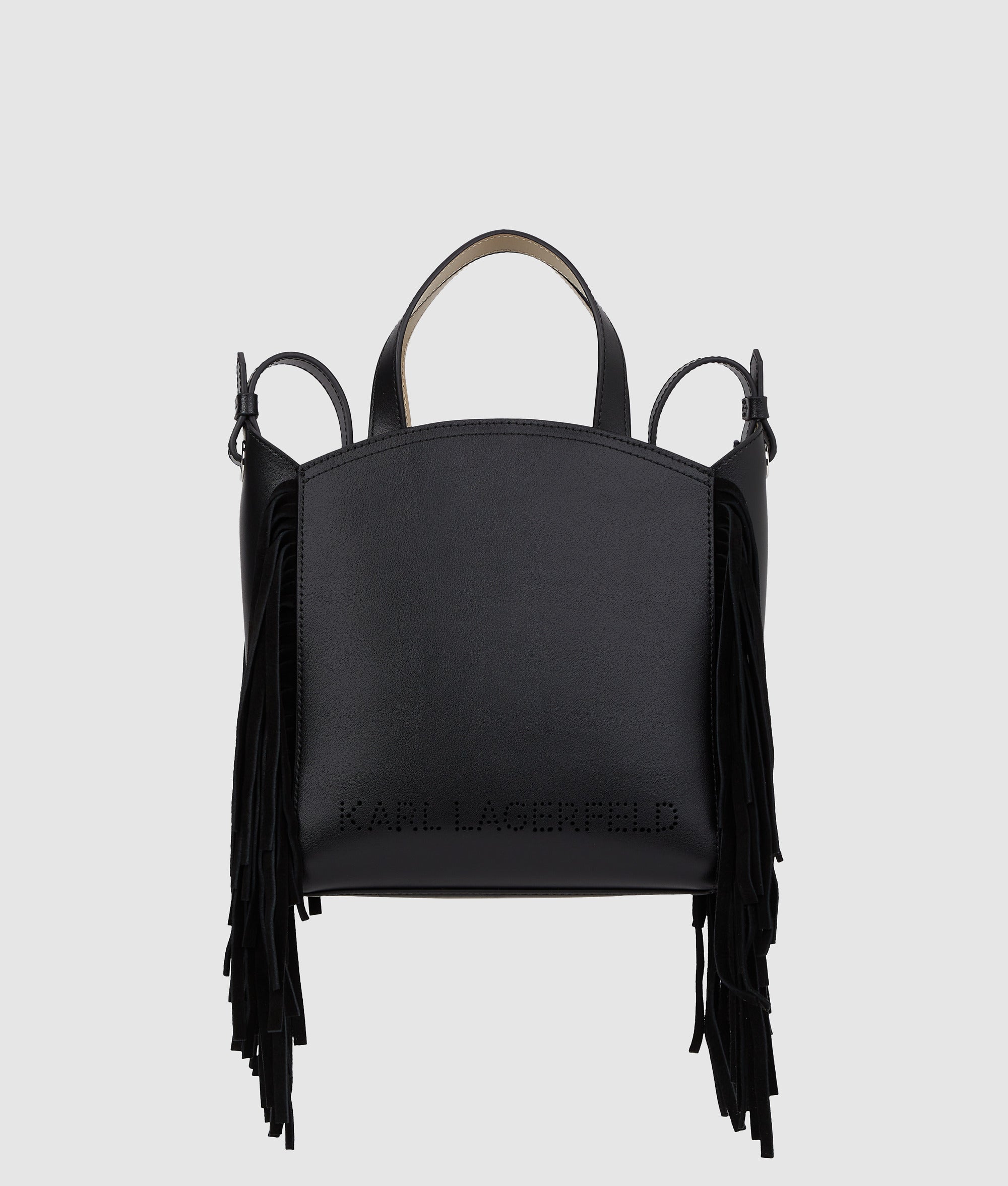 K/Circle small fringe tote bag