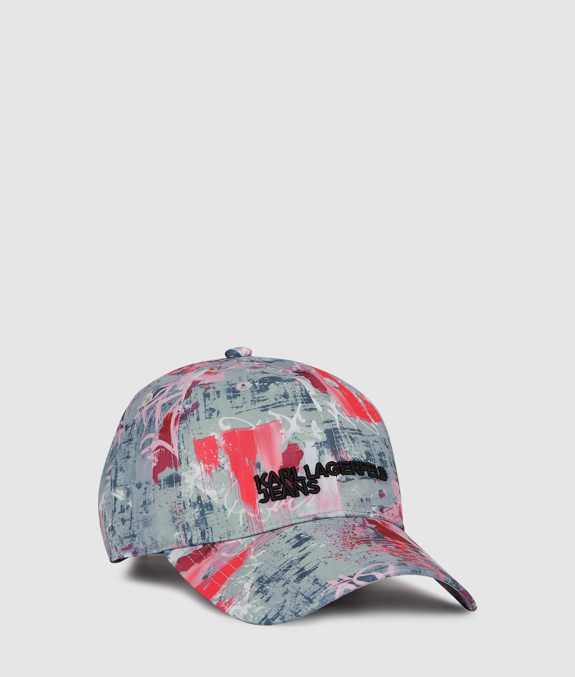 All-over graffiti print cap